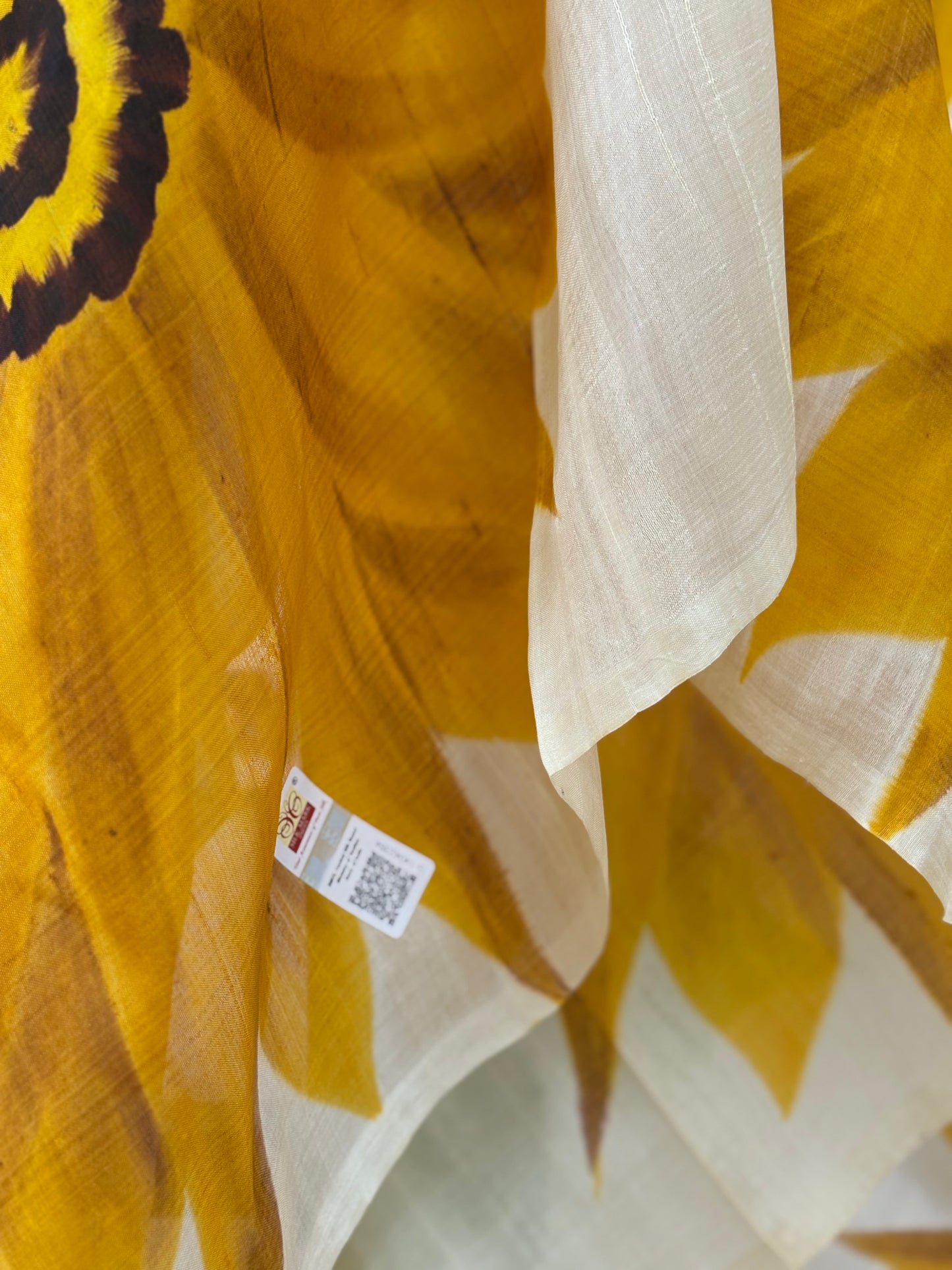 Exclusive Hand painted Pure Bishnupuri Silk Saree (Silk Marked)