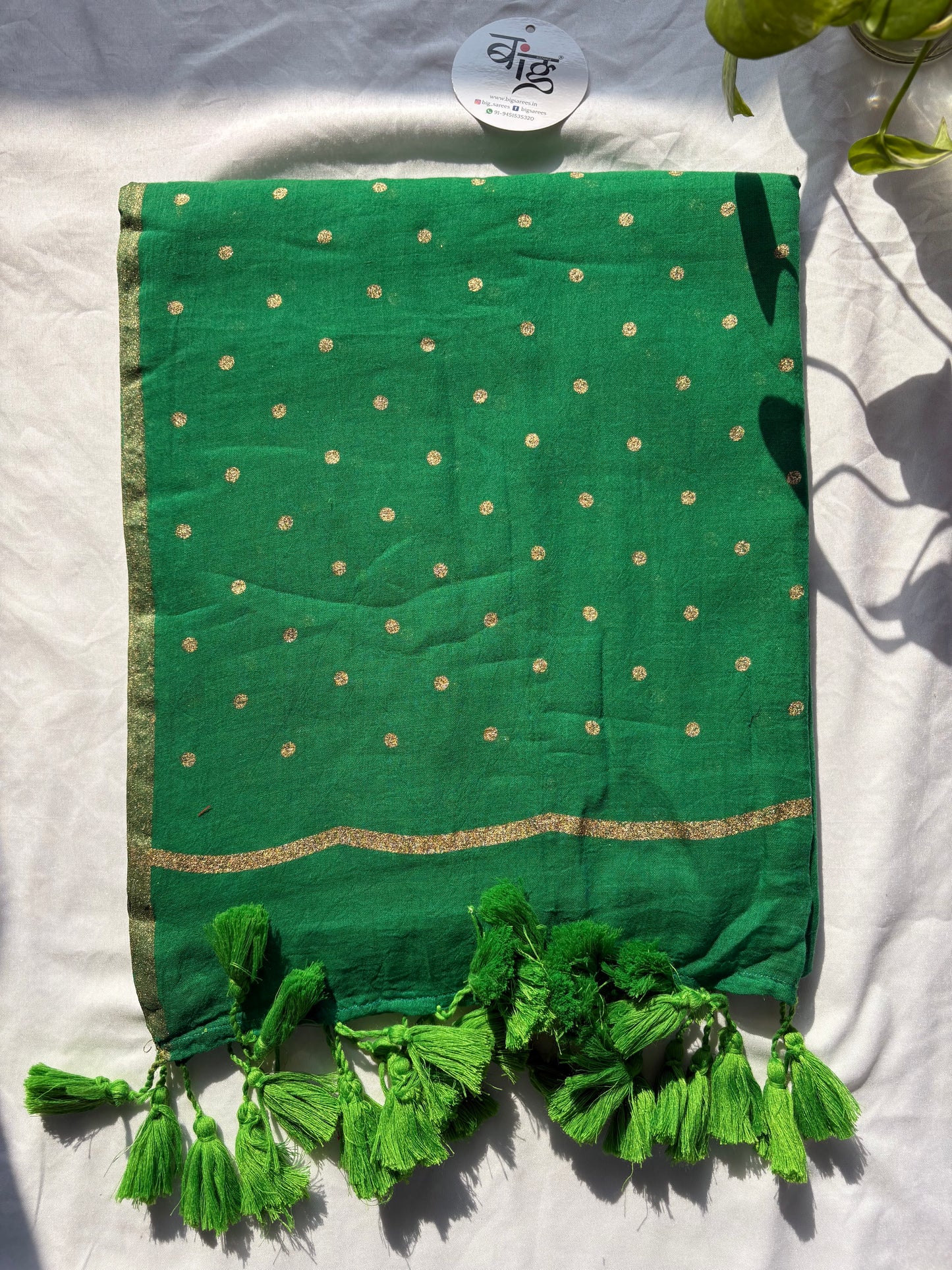 Polka dots Pure Mul Cotton Saree