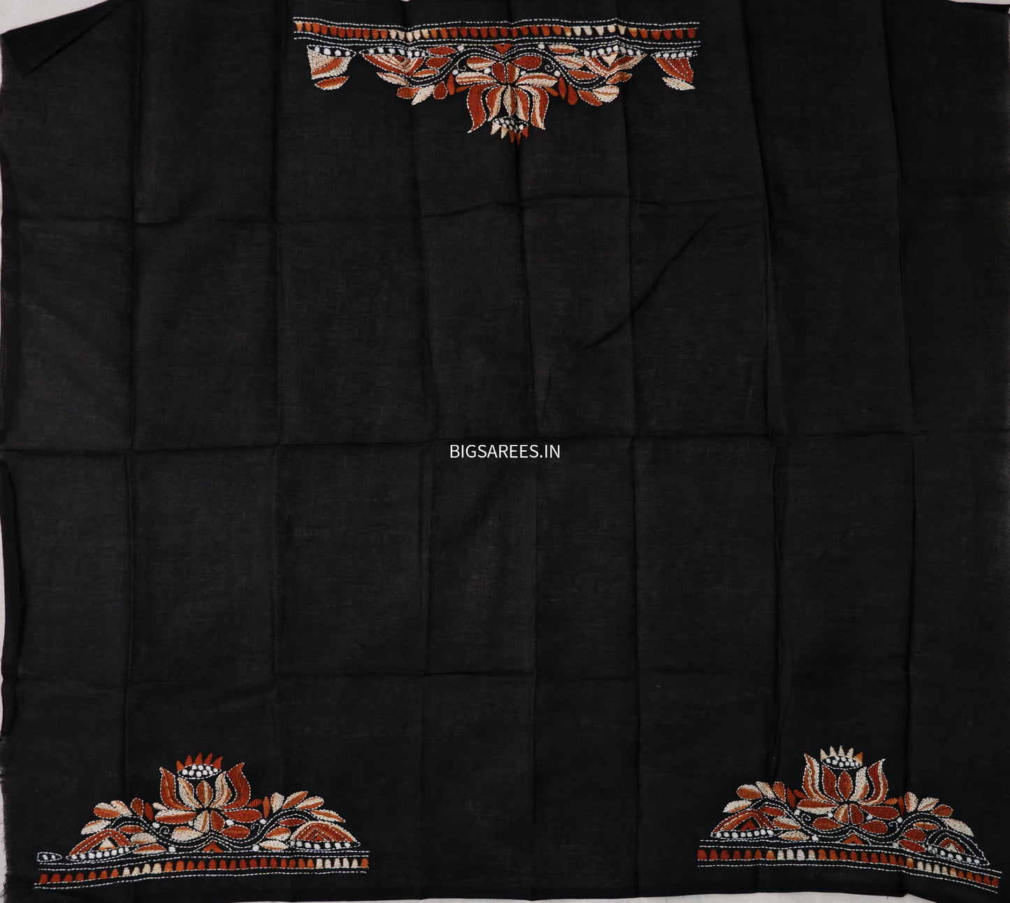 Kantha Hand Embroidered Pure Cotton Saree