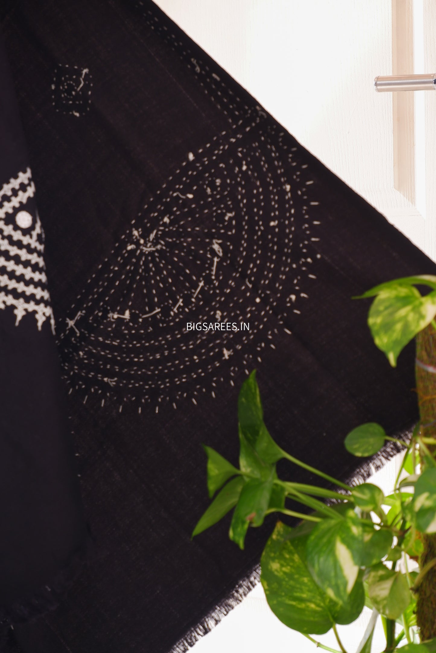 Gujrati Stitch Hand Embroidered Woollen Warm Shawl