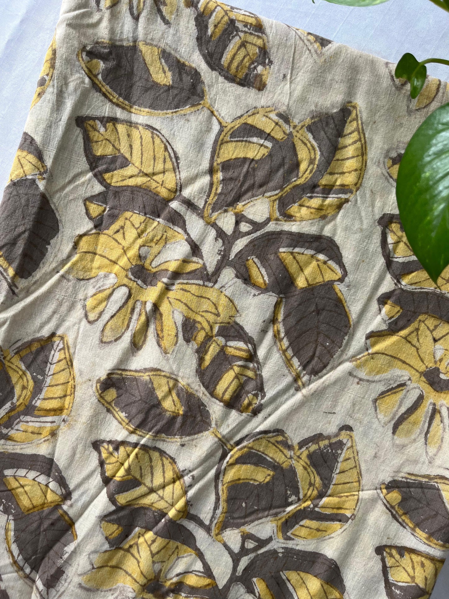 Block printed pure Cotton 1 Mtr. Blouse Piece/ running fabric
