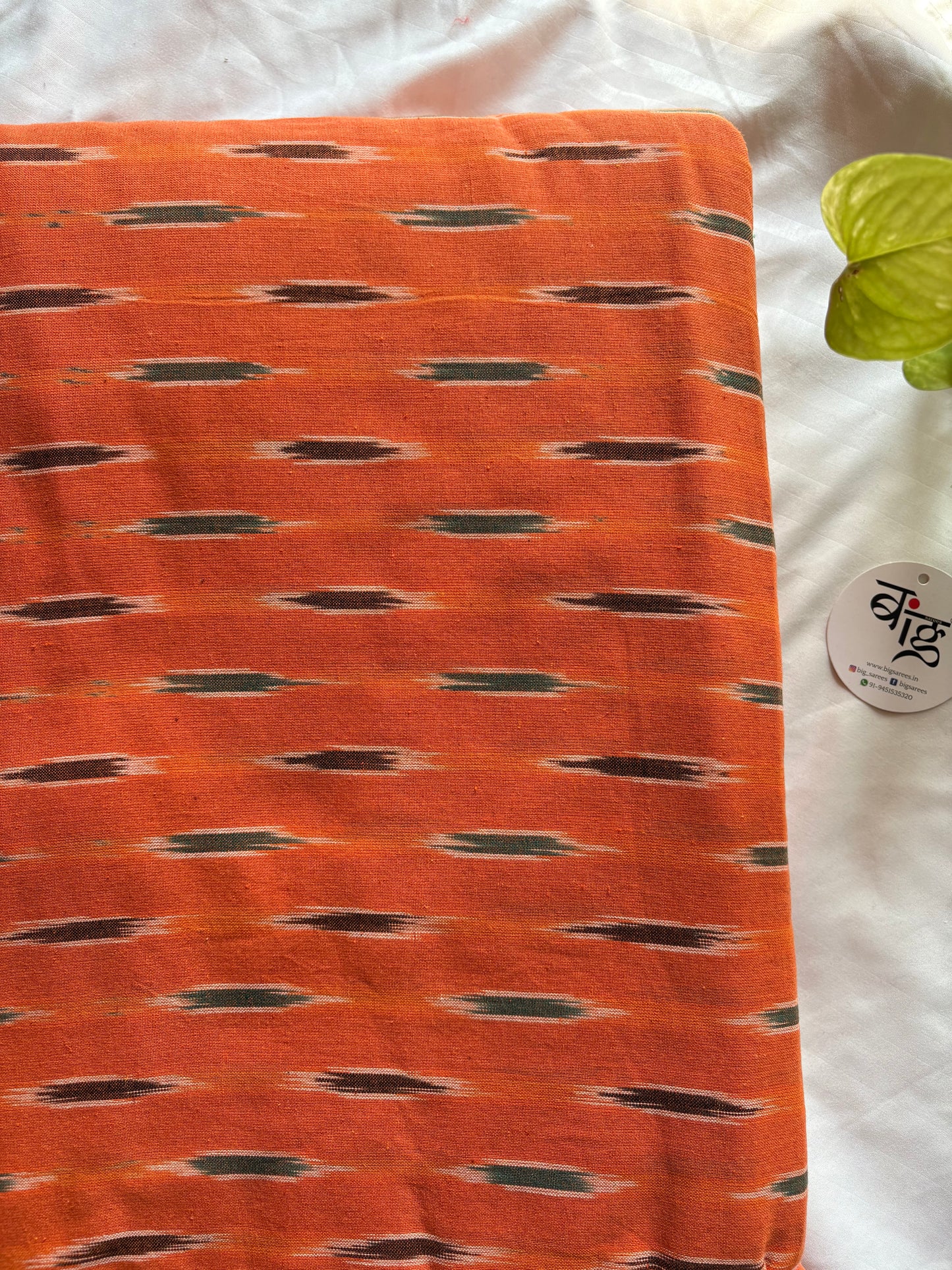 Ikkat woven pure Cotton running fabric