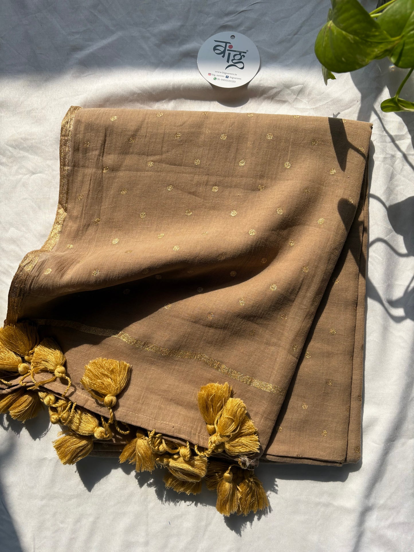 Polka dots Pure Mul Cotton Saree