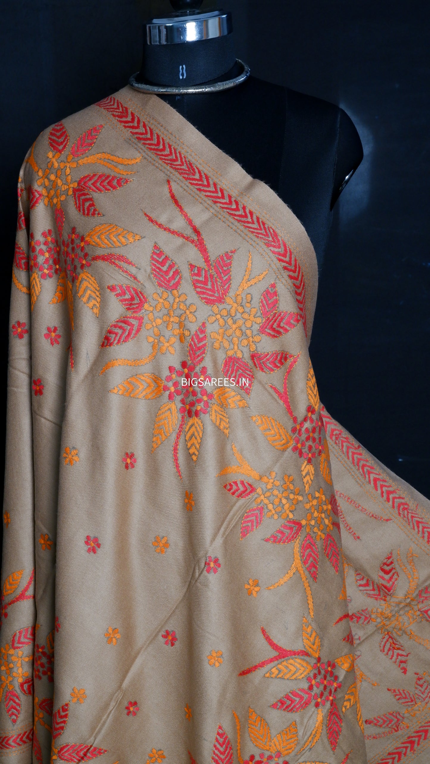 Kantha Hand Embroidered Warm Shawl
