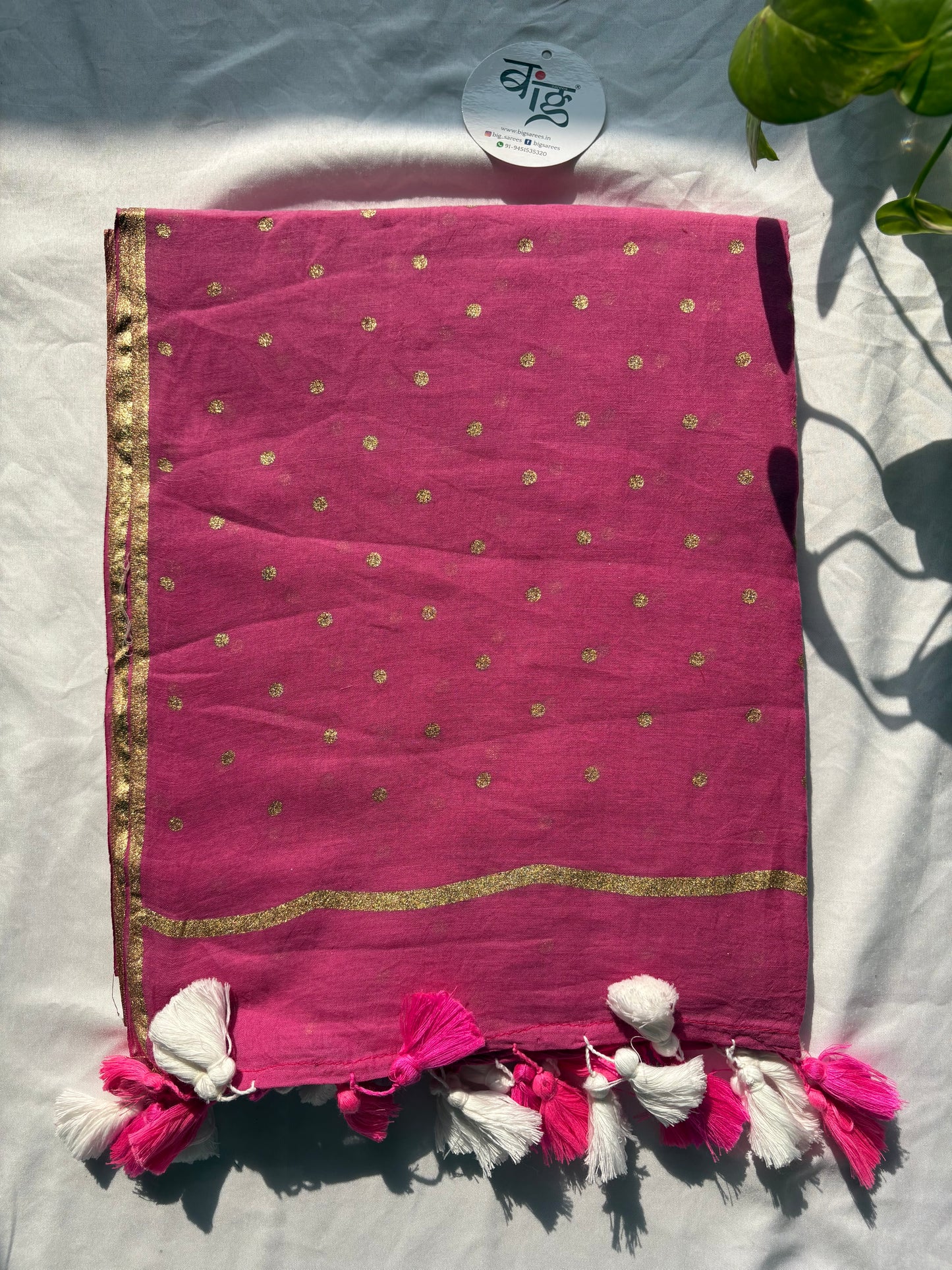 Polka dots Pure Mul Cotton Saree