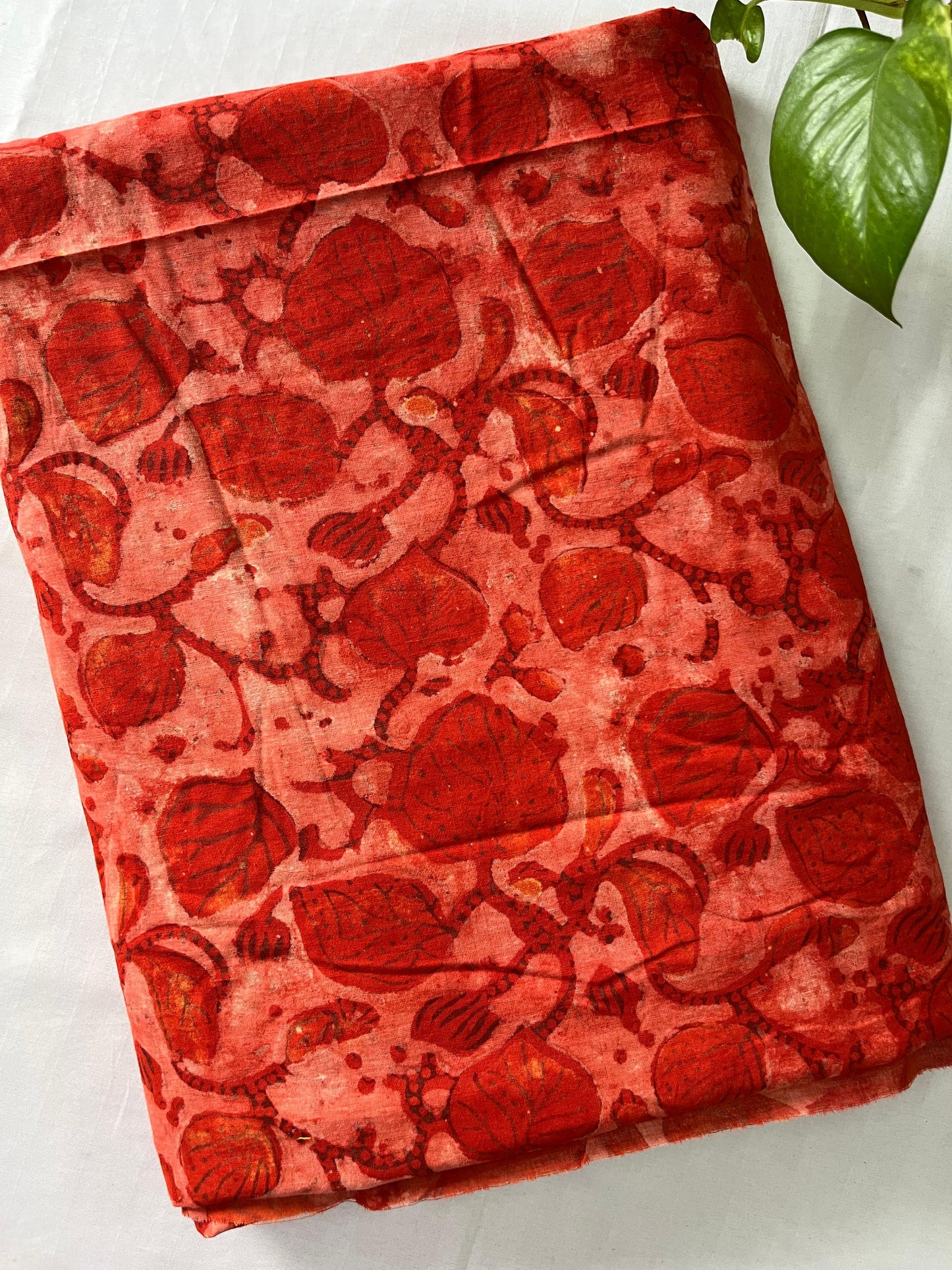 Block printed pure Cotton 1 Mtr. Blouse Piece/ running fabric