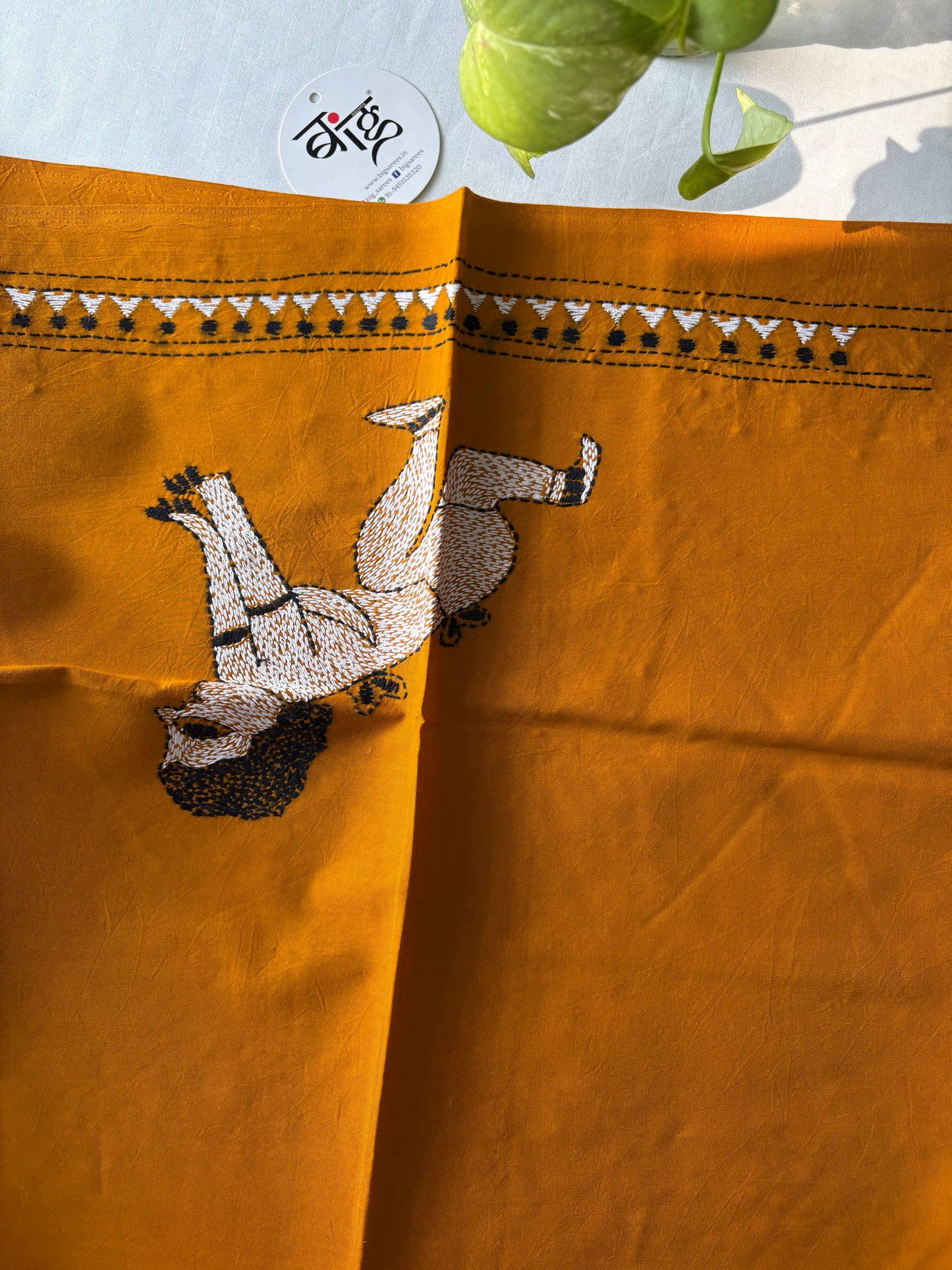 Kantha stitch Cotton Blouse Piece