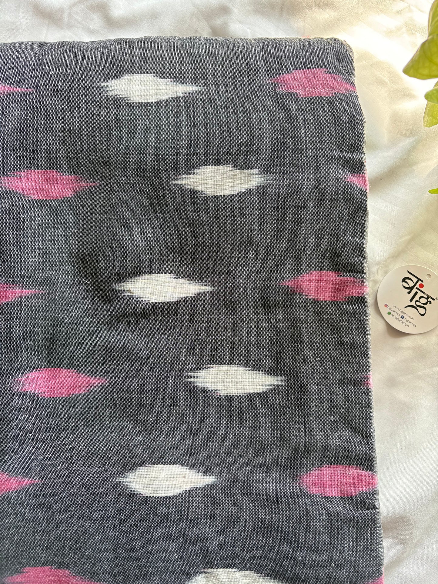 Ikkat woven pure Cotton running fabric