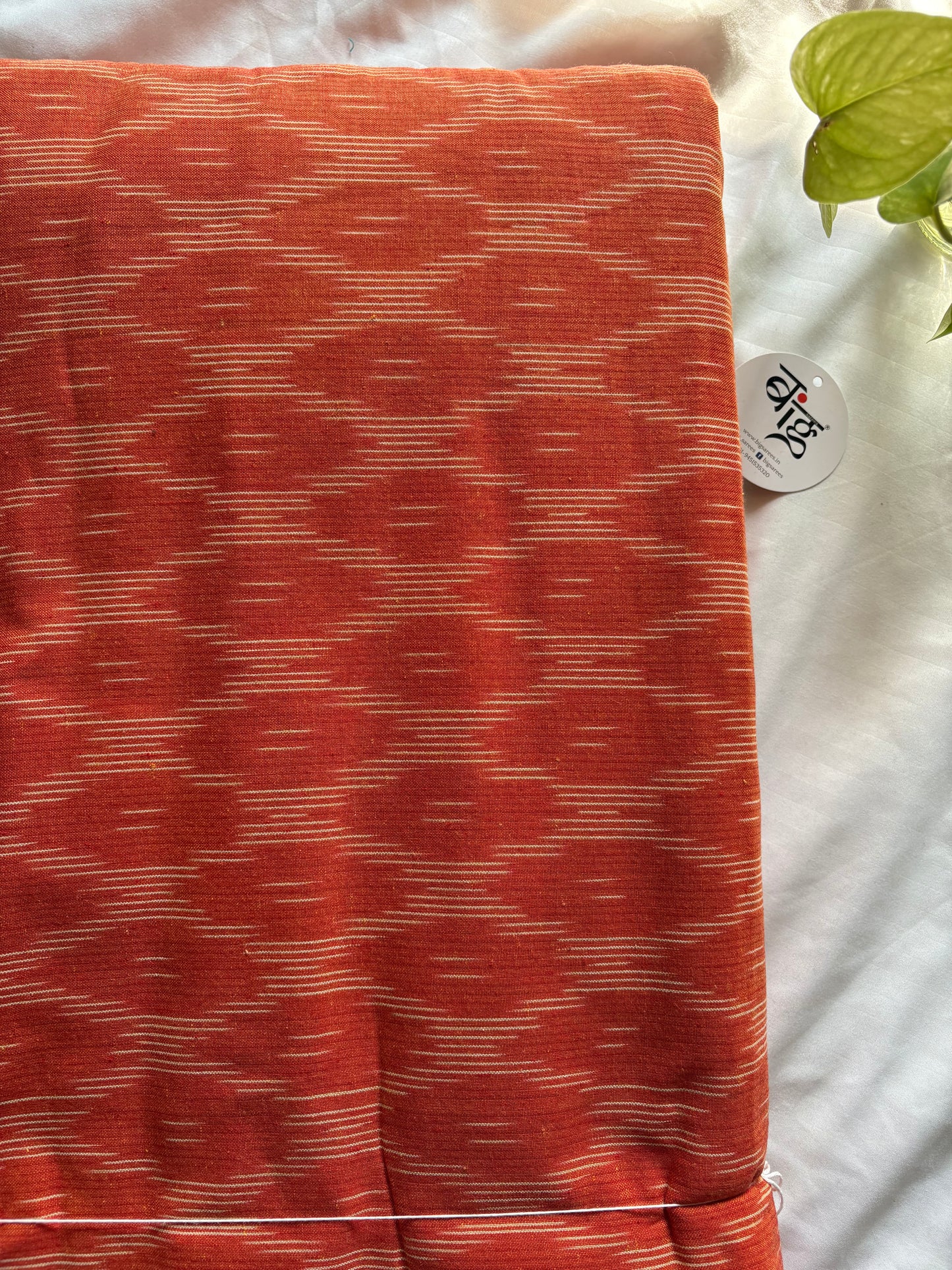Ikkat woven pure Cotton running fabric