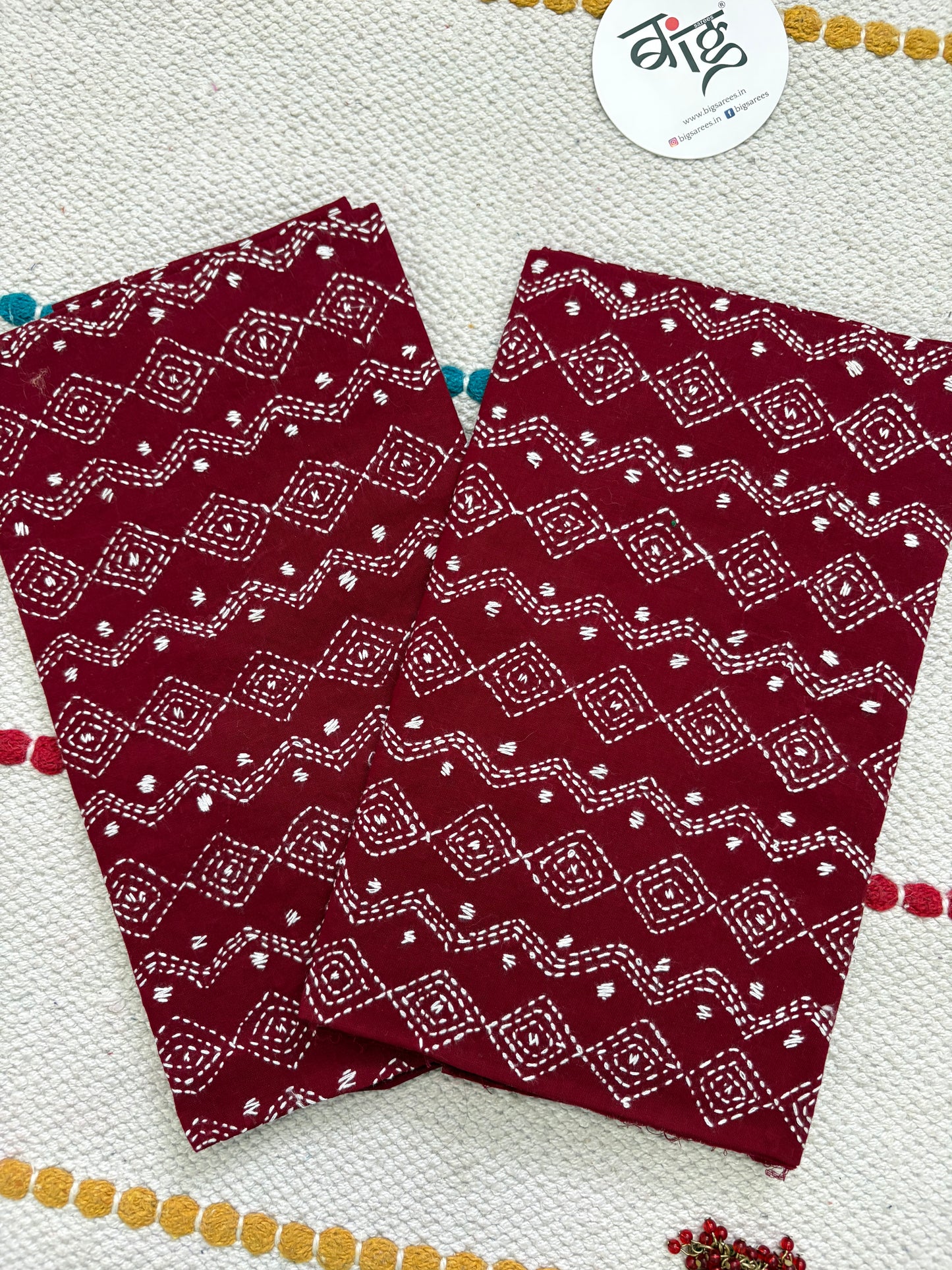 Kantha Cotton 1 Mtr. Blouse Piece