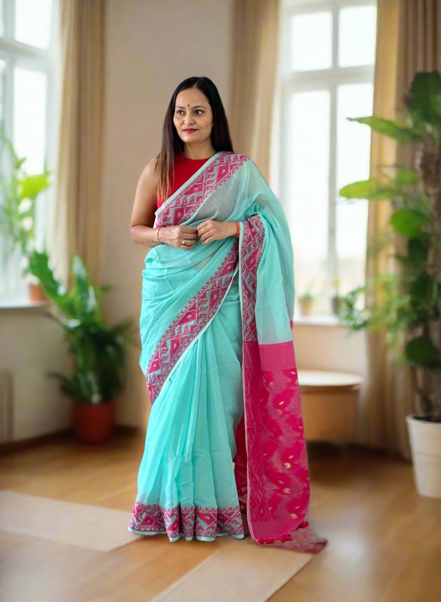 Soft Dhakai/Jamdani Saree