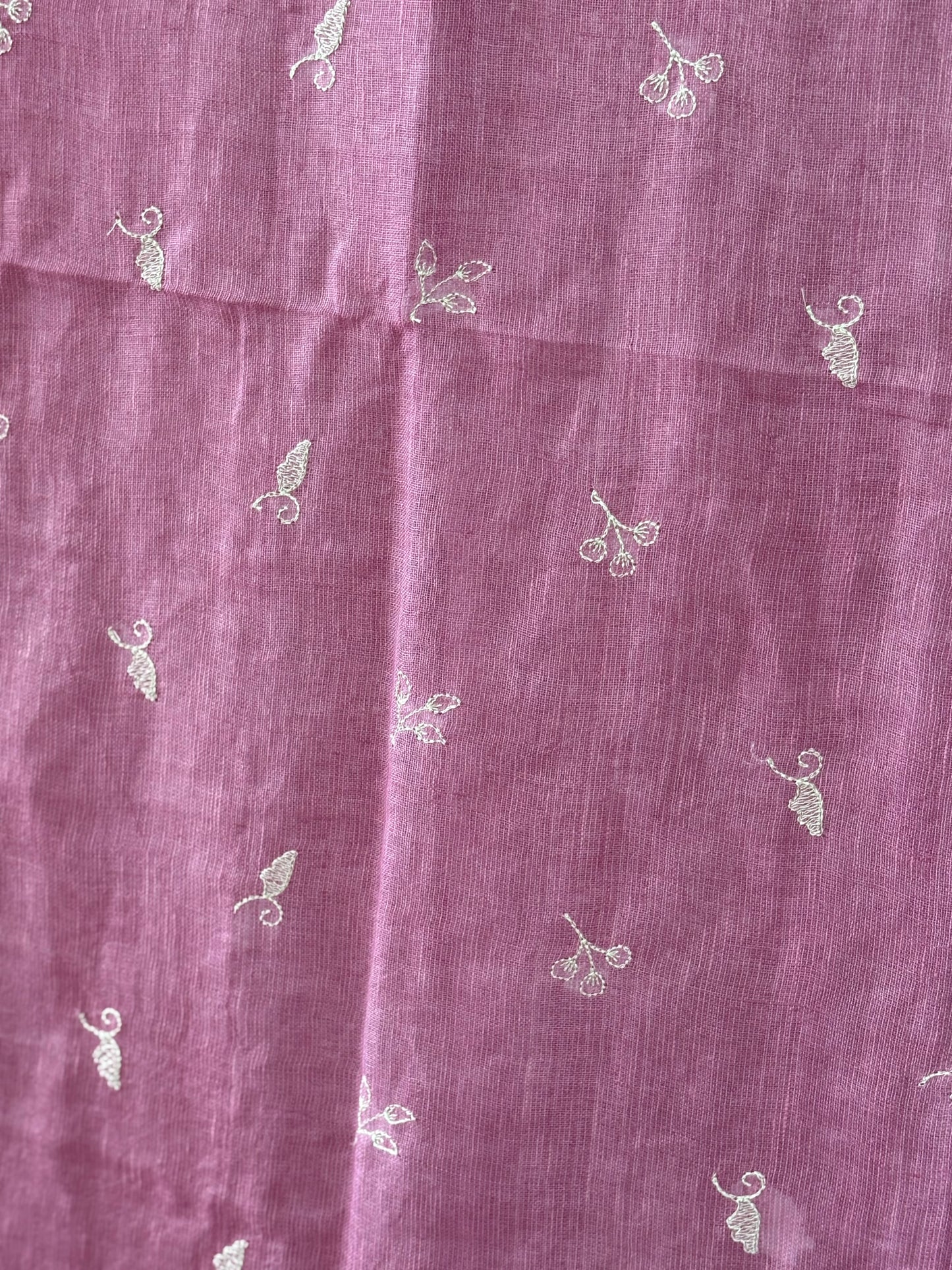 Pure Linen Saree With running Blouse