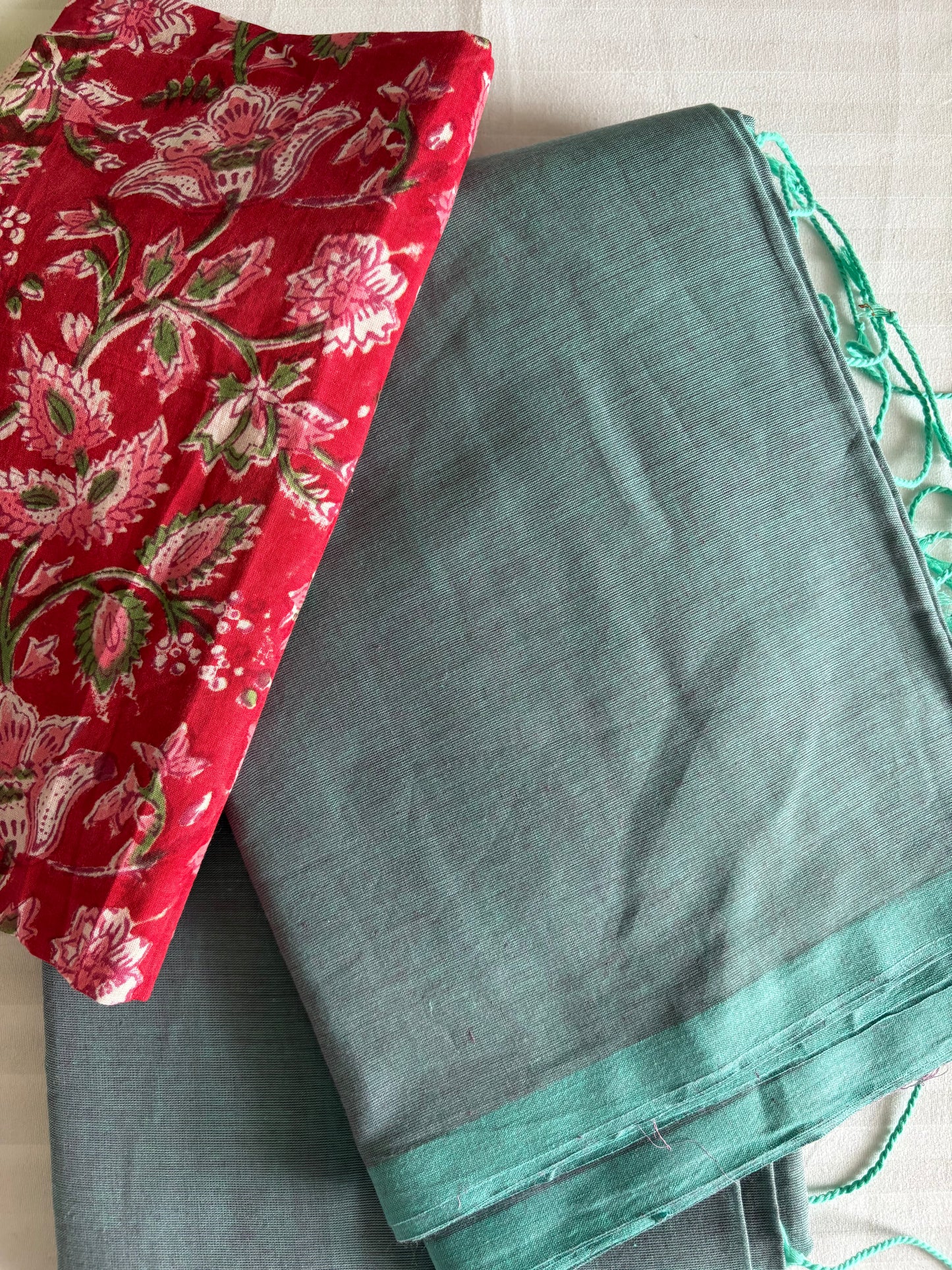 Pure Mul Cotton Saree - Cream