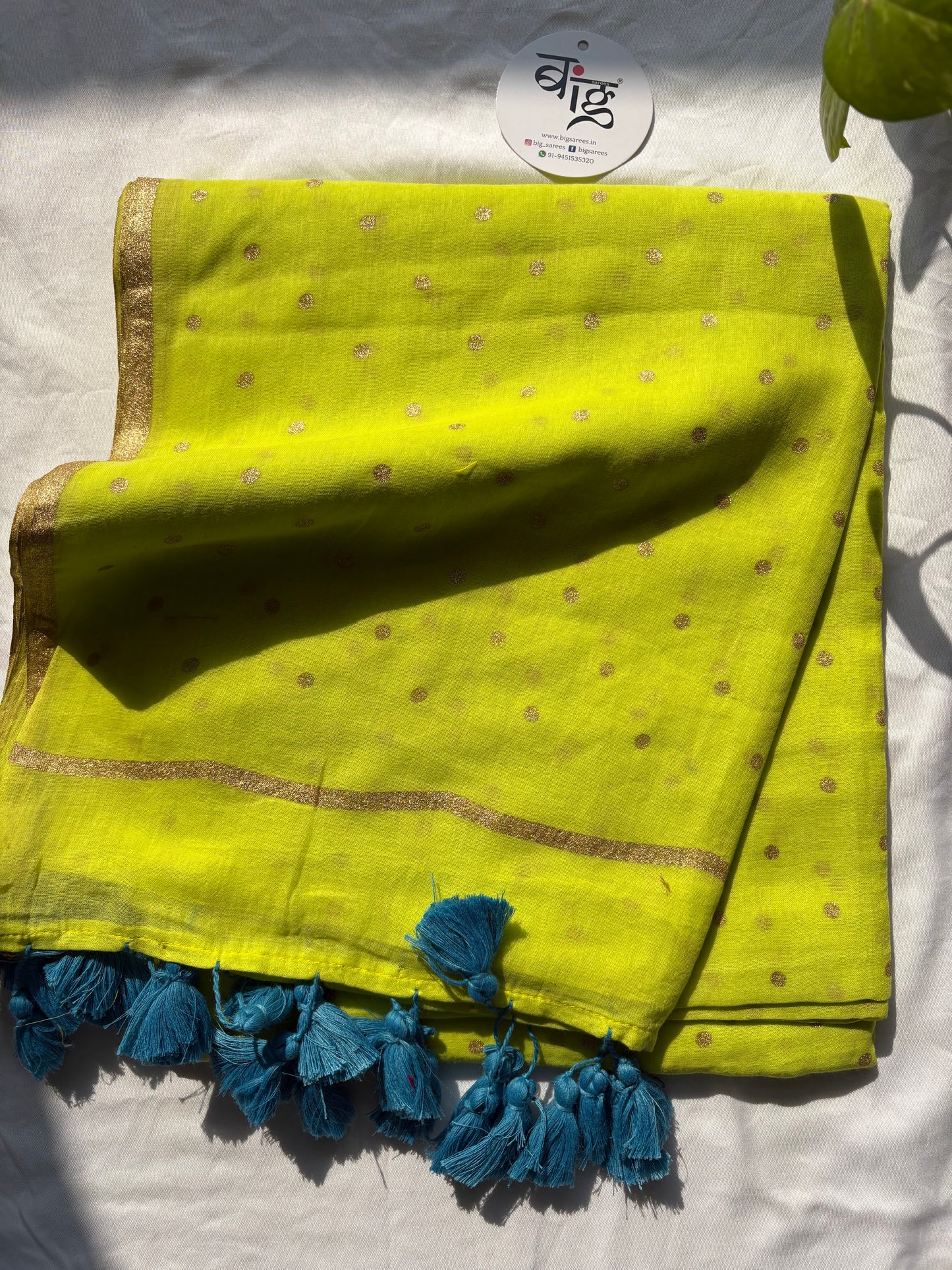 Polka dots Pure Mul Cotton Saree