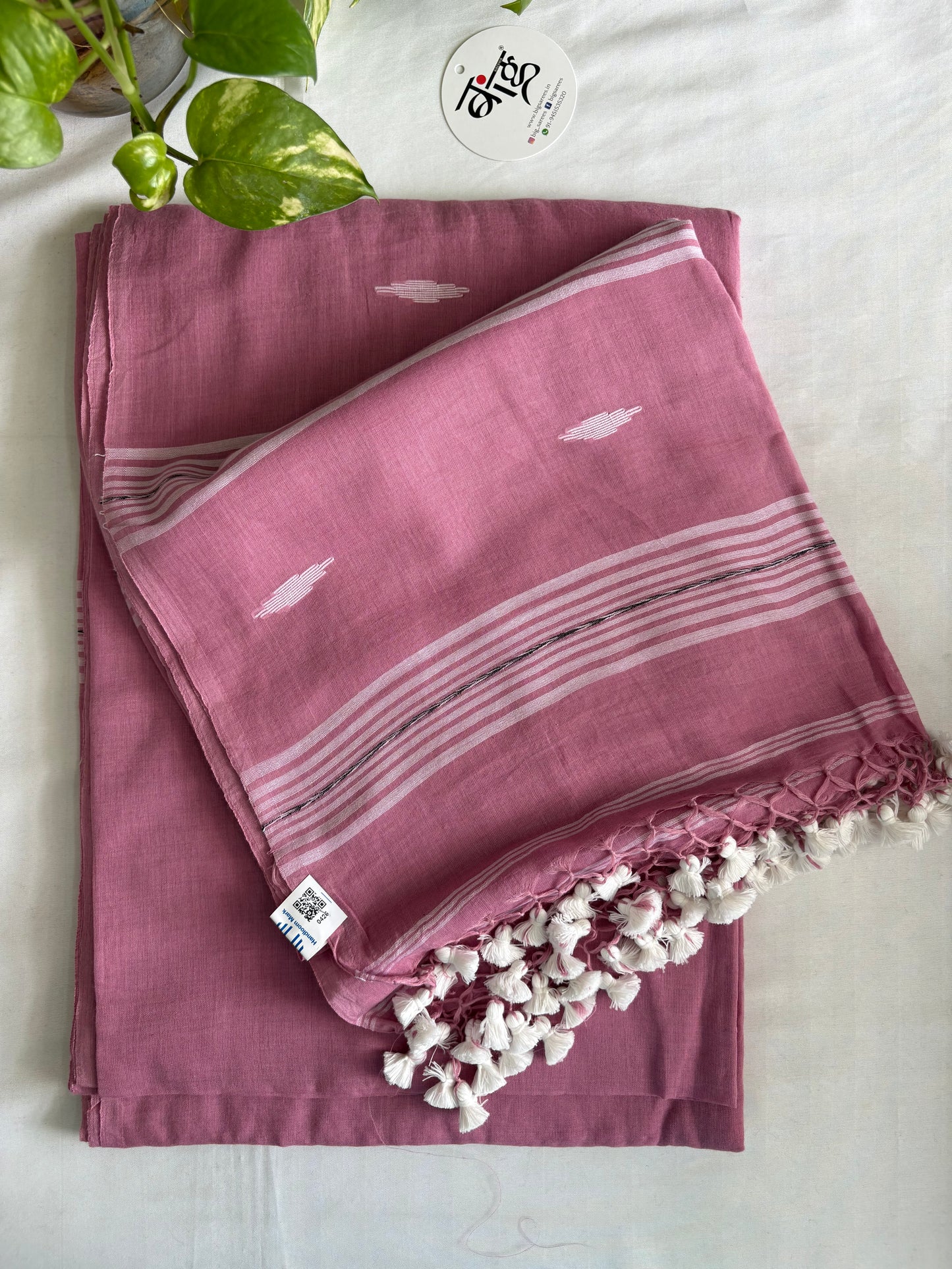 Handloom marked pure Mul Cotton Saree
