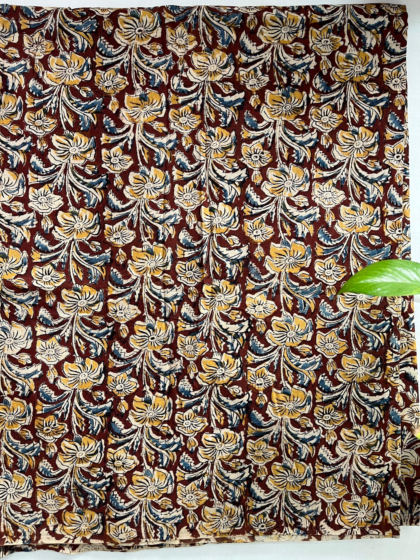 Block printed pure Cotton 1 Mtr. Blouse Piece/ running fabric