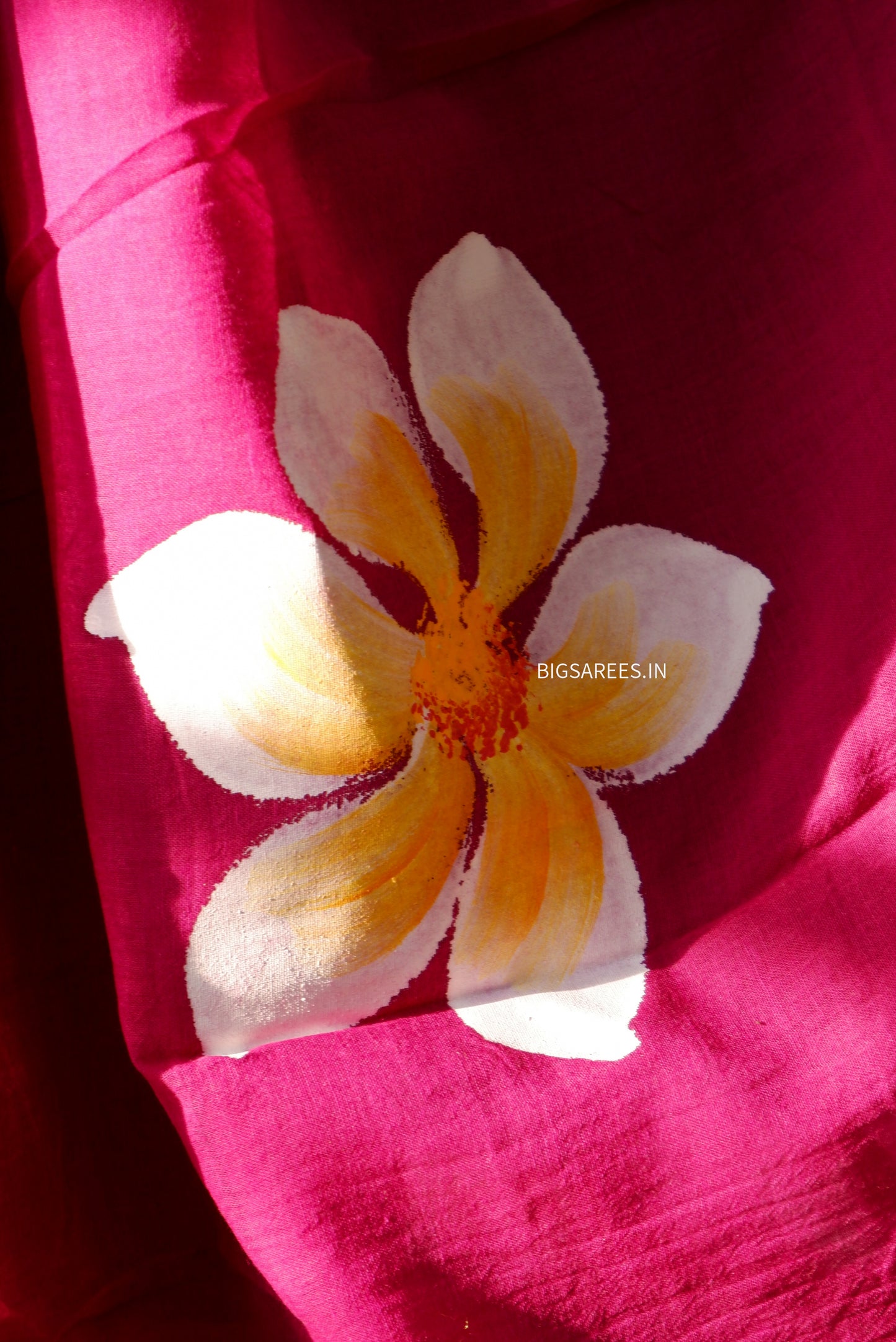 Hand Painted Mul Cotton Saree with Blouse