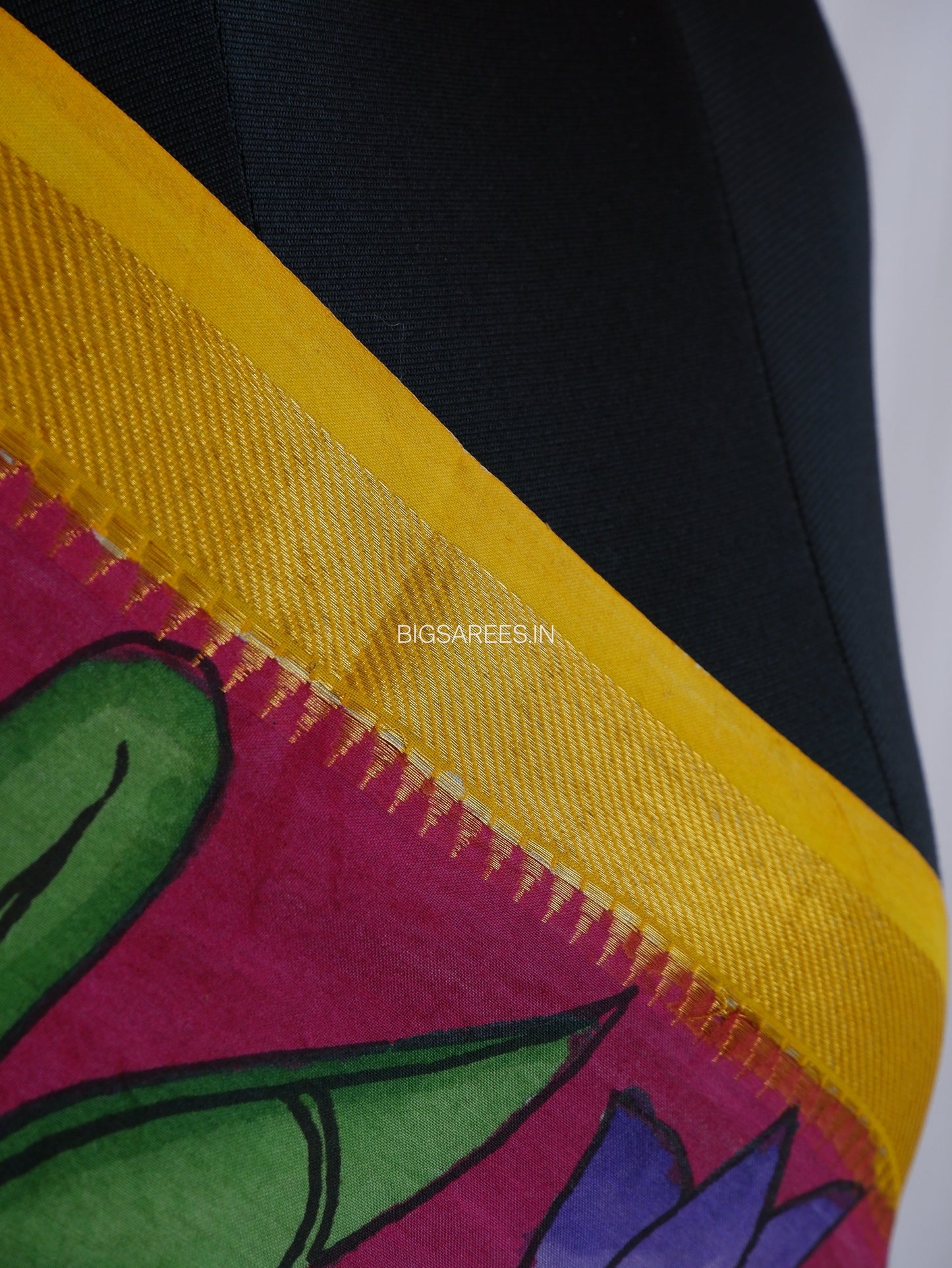 Pen Kalamkari Hand Painted Bangalore Silk Dupatta | Neutral Dark Pink | 36"