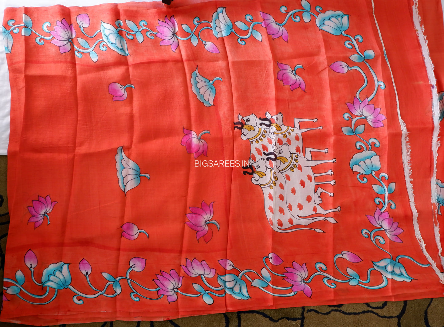 Bishnupuri Hand-Painted Silk Saree | Pure Silk | Made-On-Order | Silk Mark Certified