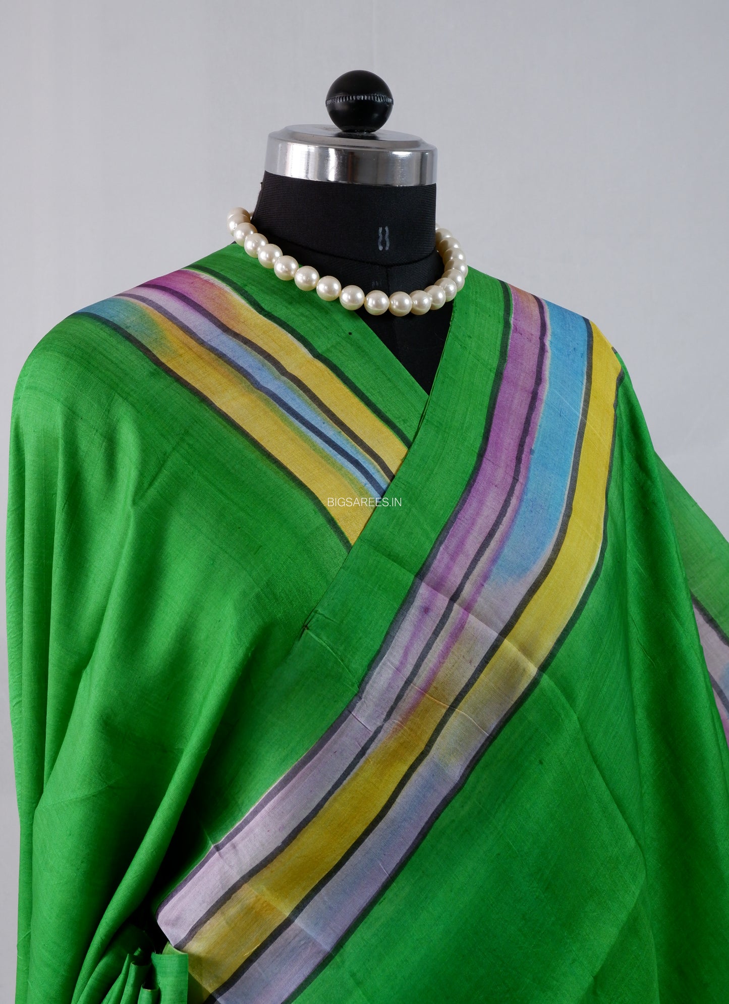 Bishnupuri Silk Hand-Painted Saree | Pure Silk | Silk Mark Certified