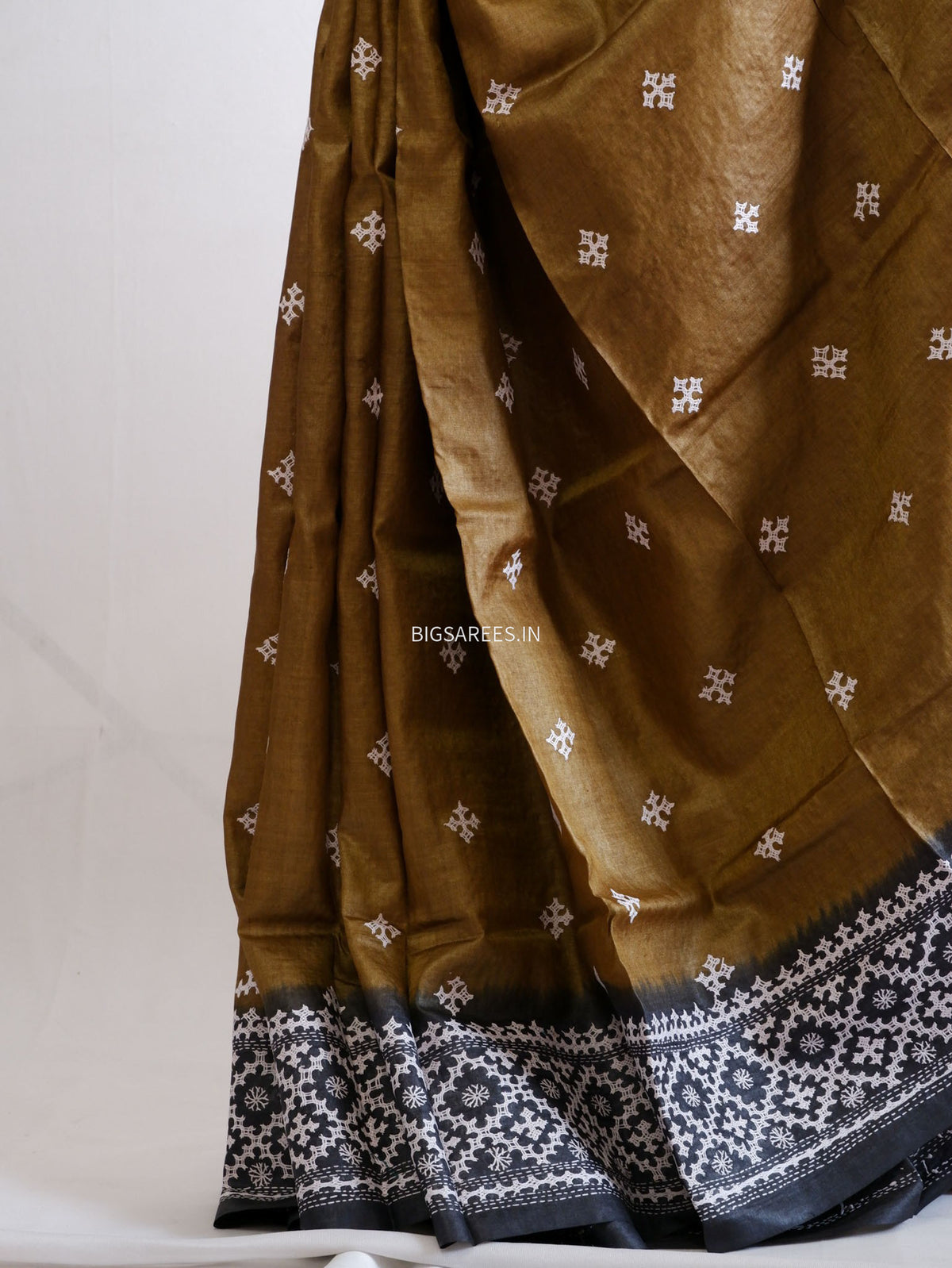 Kutchi Hand Embroidered Saree | Tassar Silk | Silk Marked | Multi Color