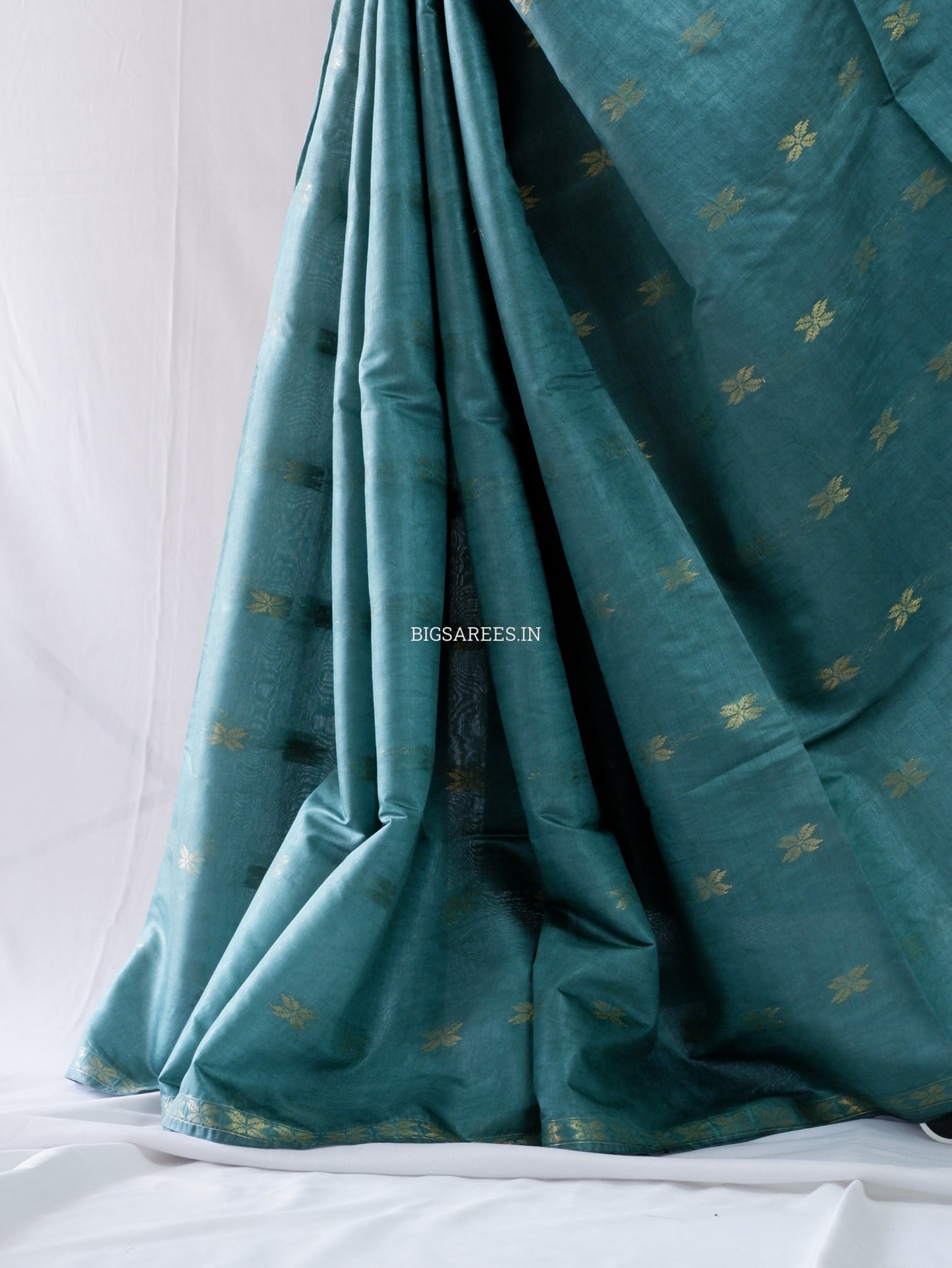 Beautifully Crafted Semi Silk Saree | Blue