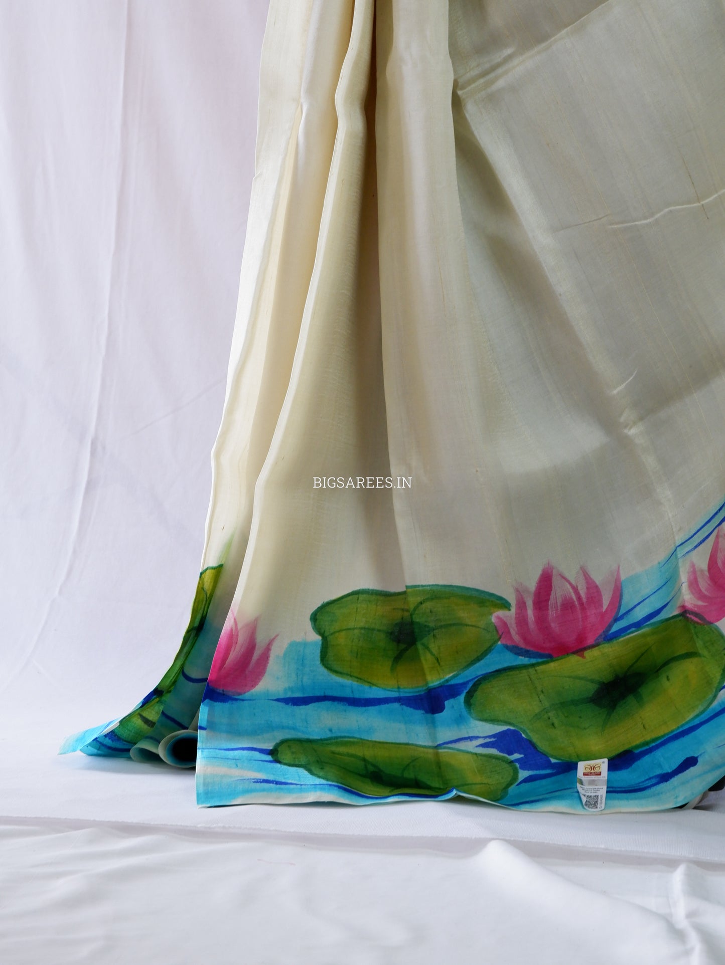 Hand-Painted Bishnupuri Silk Saree | Pure Silk | Silk Mark Certified