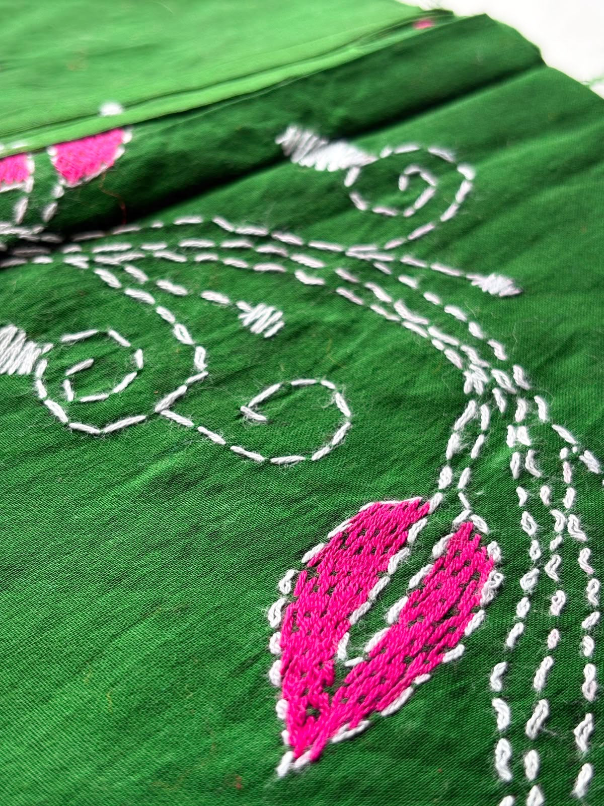 Kantha Stitch Blouse Piece | Cotton | 1 Meter