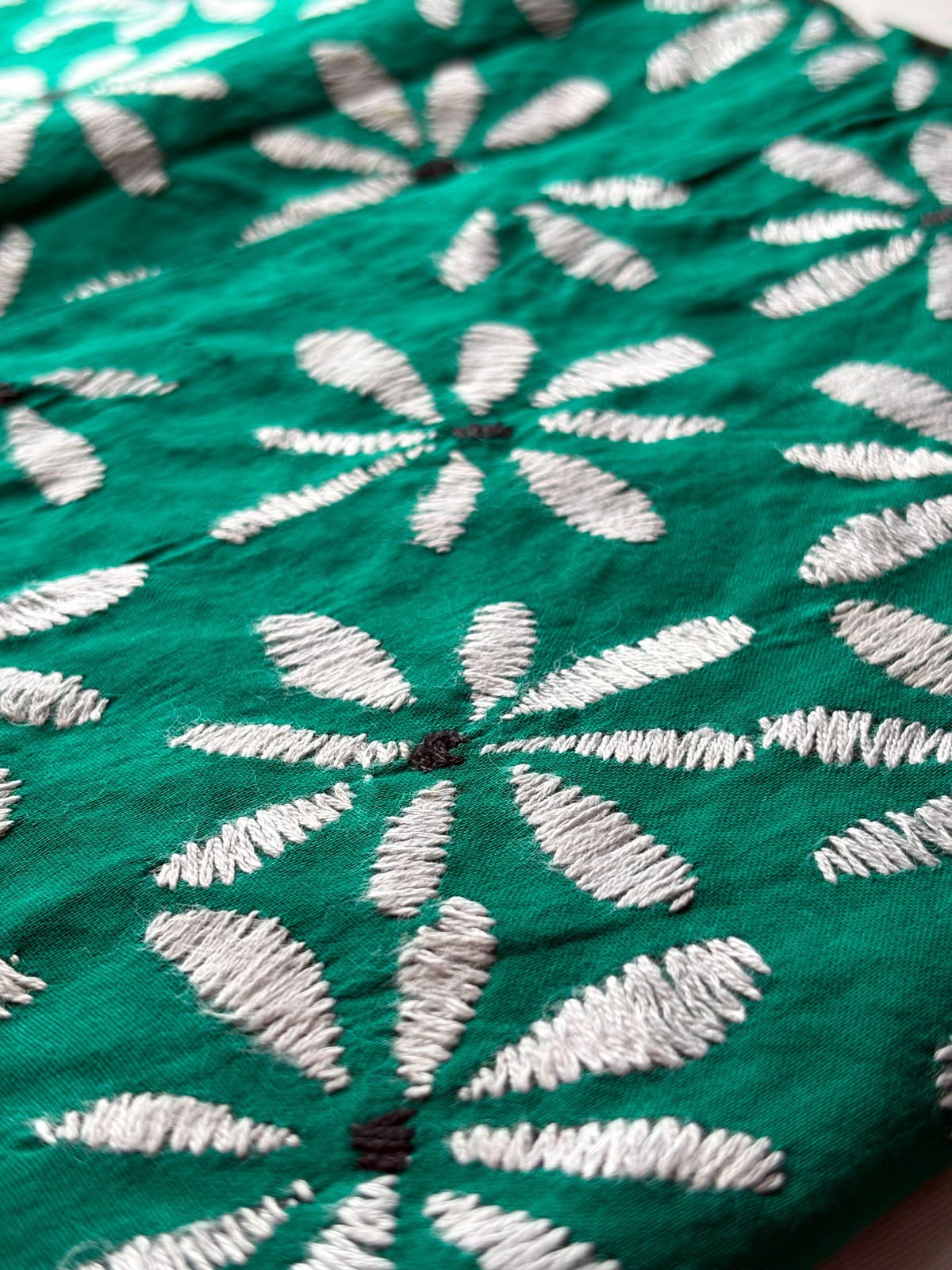 Kantha Stitch Blouse Piece | Cotton | 1 Meter