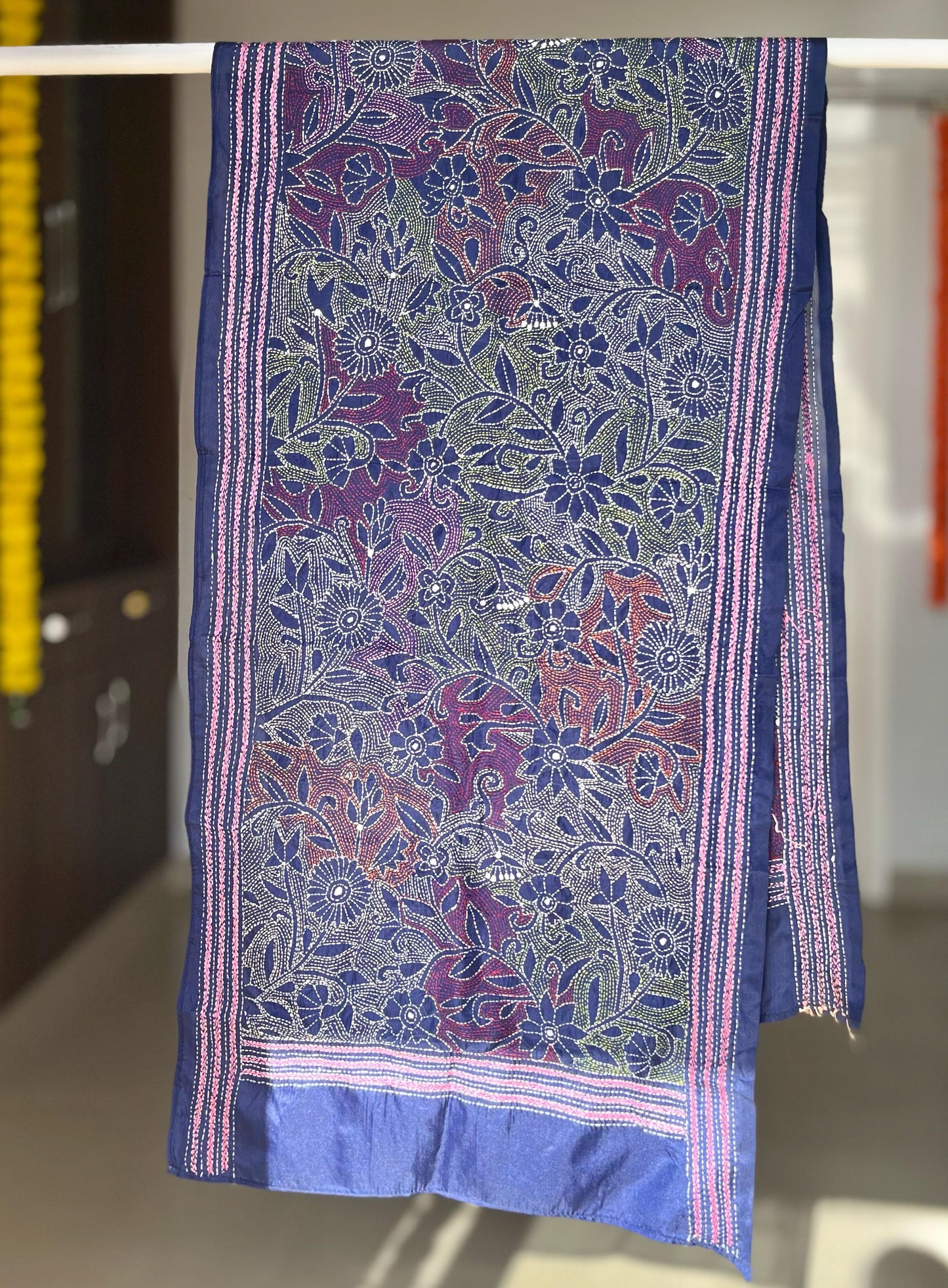 Kantha Art Silk Stole 22"