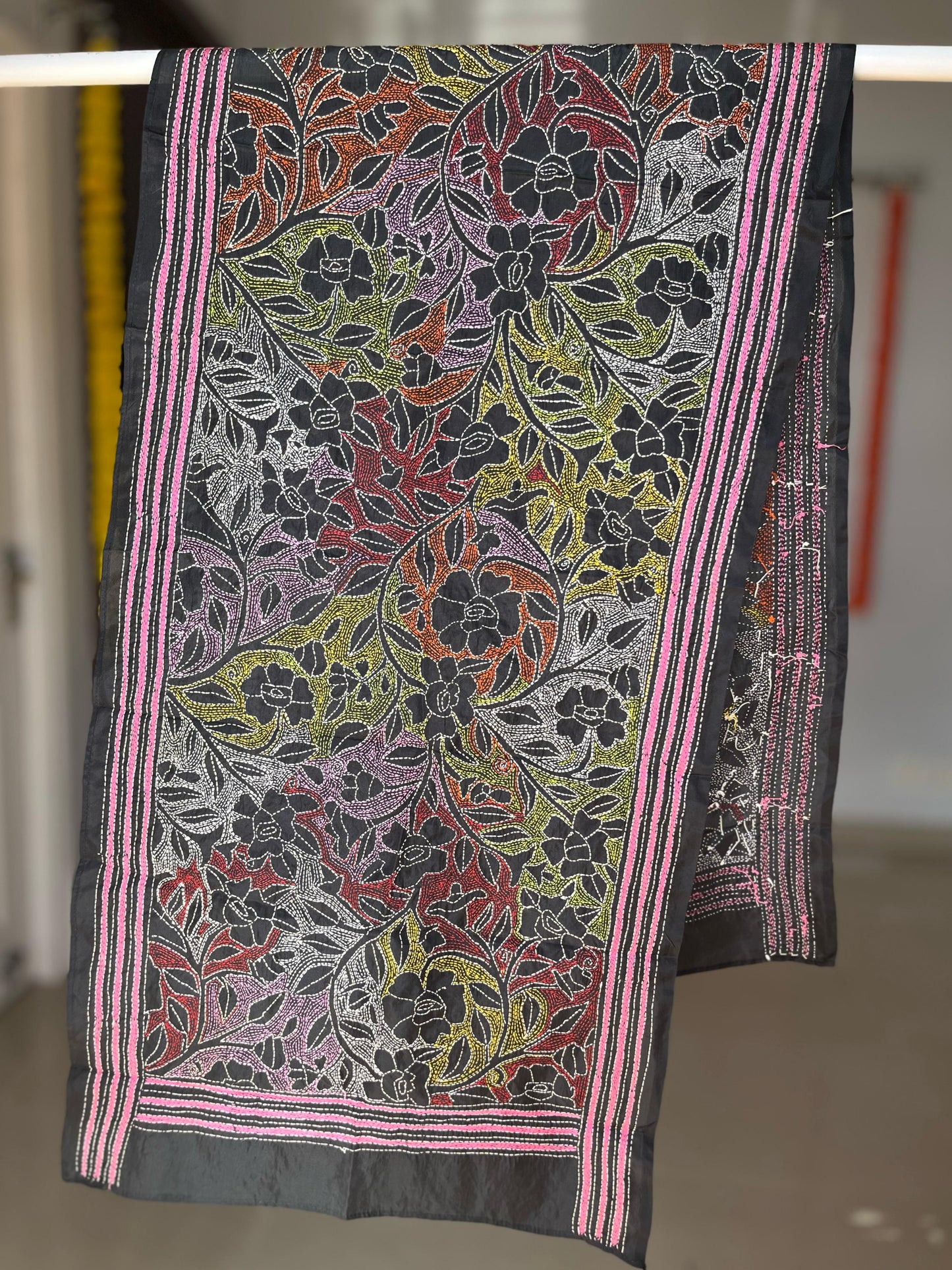 Kantha Art Silk Stole 22"