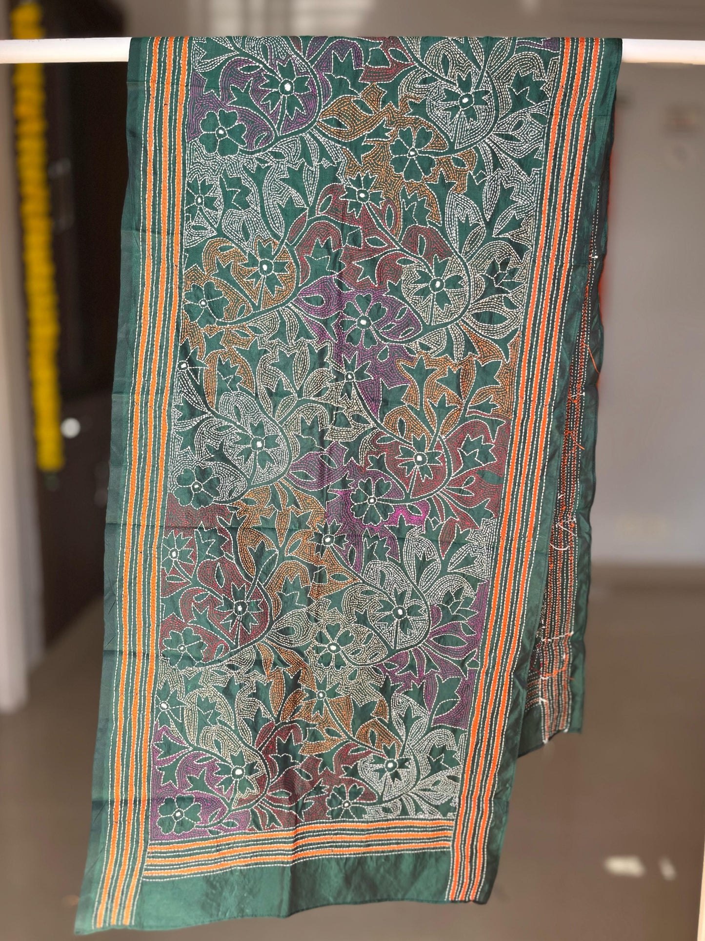 Kantha Art Silk Stole 22"