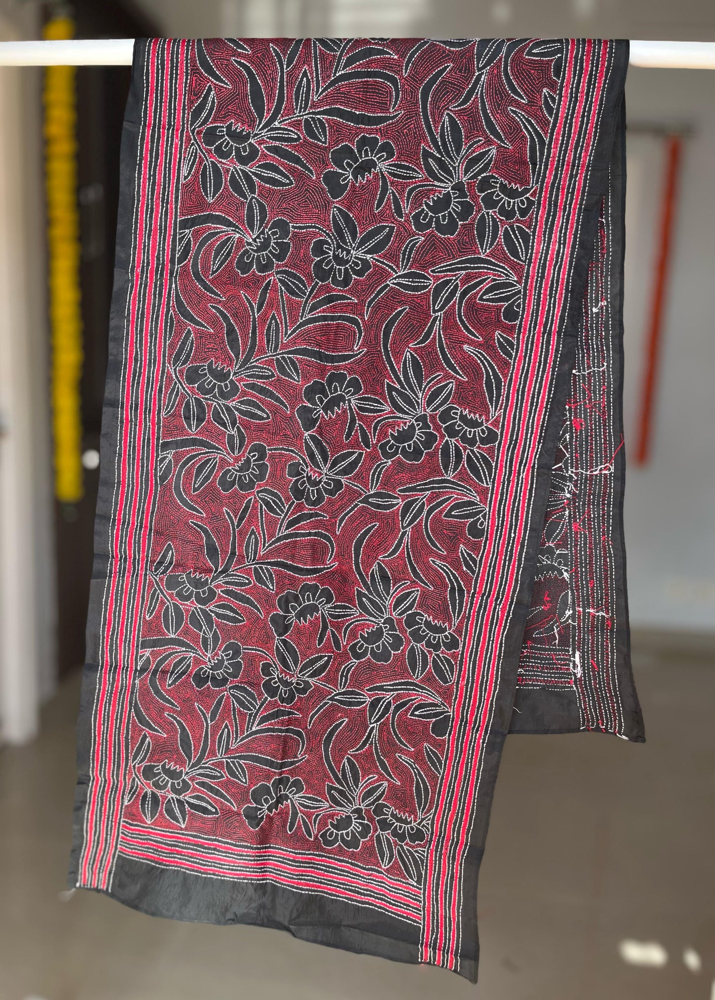 Kantha Art Silk Stole 22"