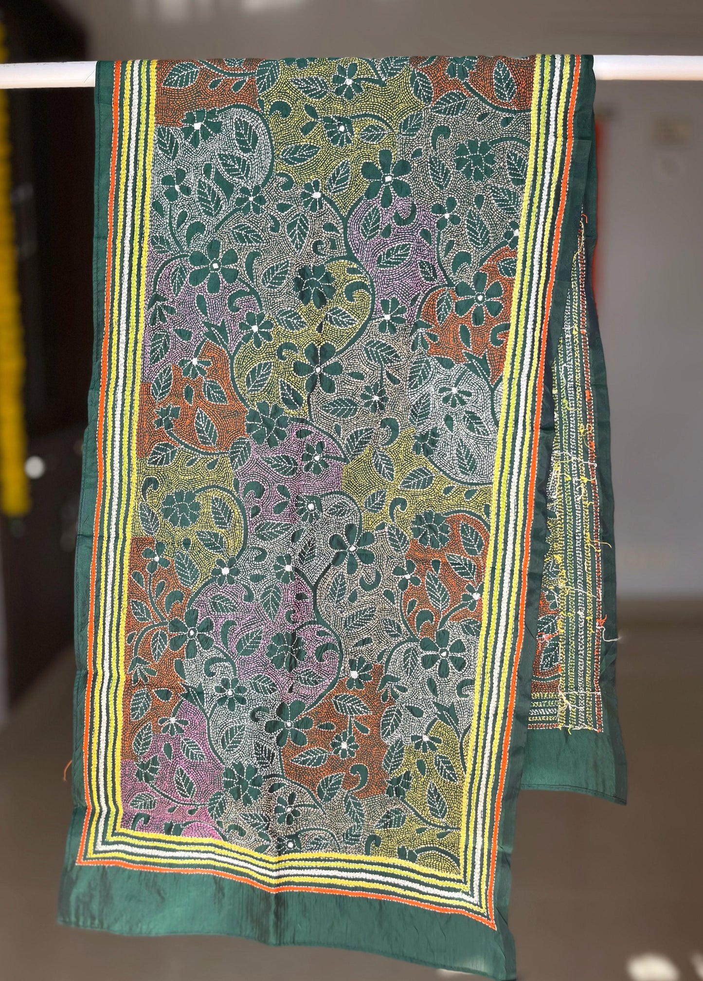 Kantha Art Silk Stole 22"
