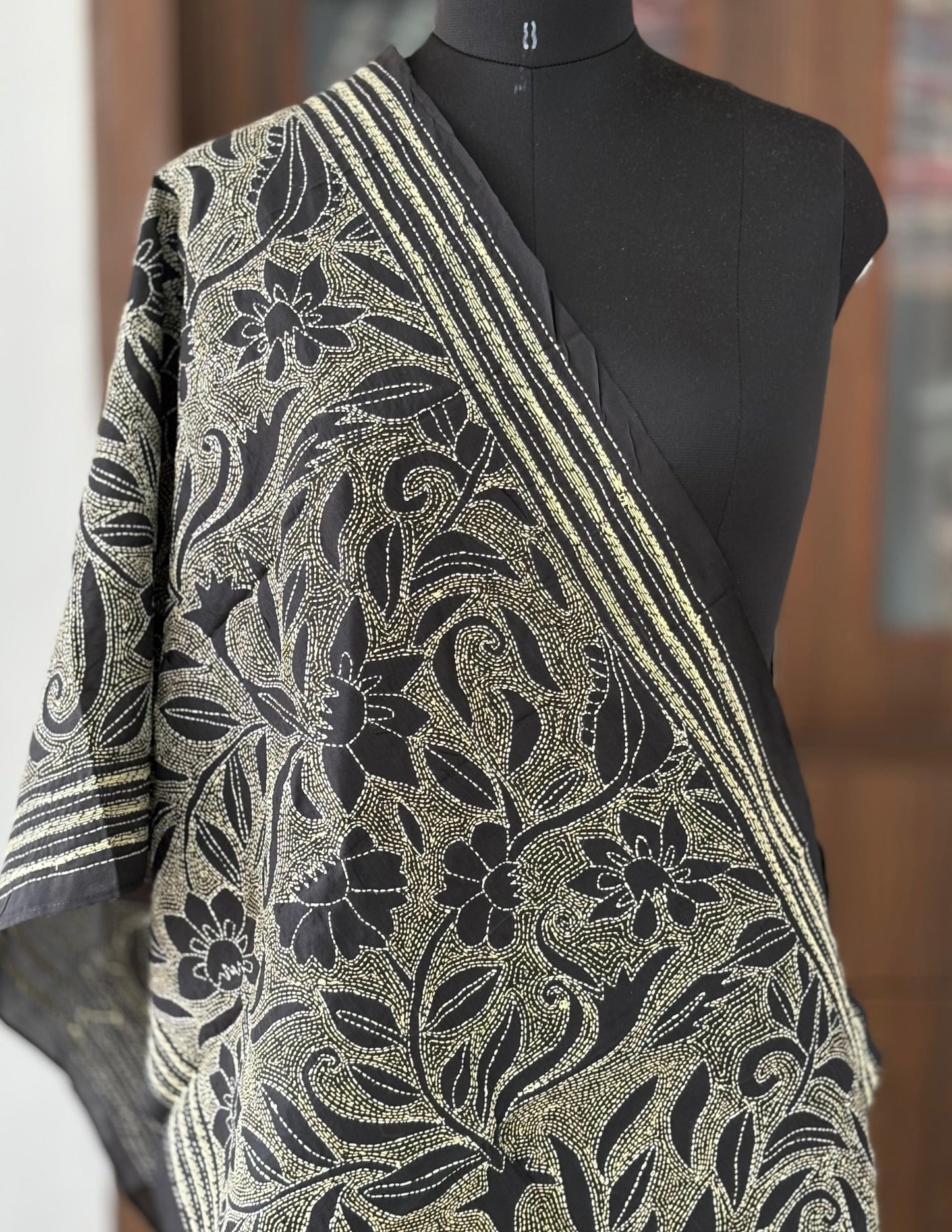 Kantha Art Silk Stole 22"