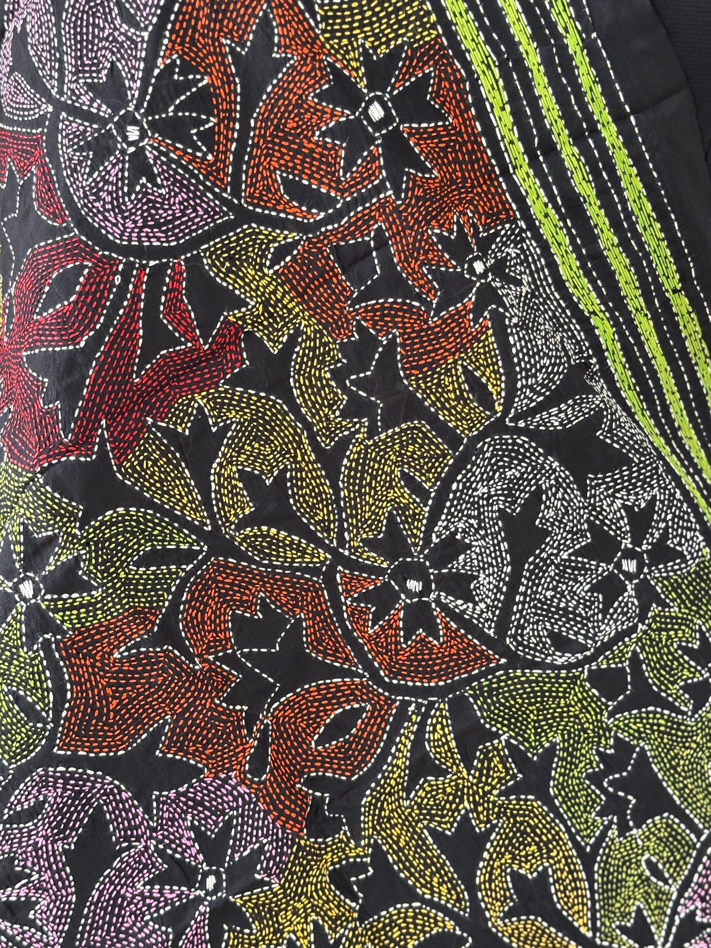 Kantha Art Silk Stole 22"