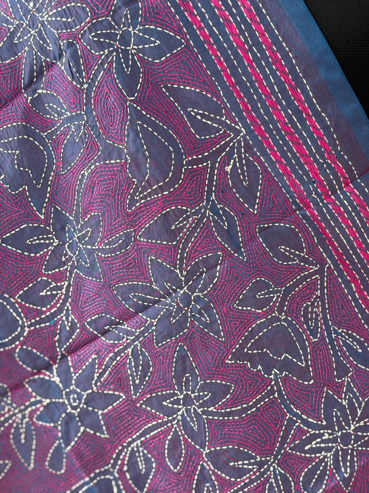 Kantha Art Silk Stole 22"