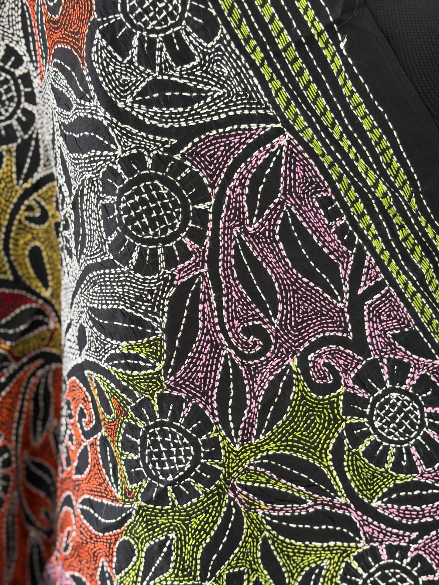 Kantha Art Silk Stole 22"