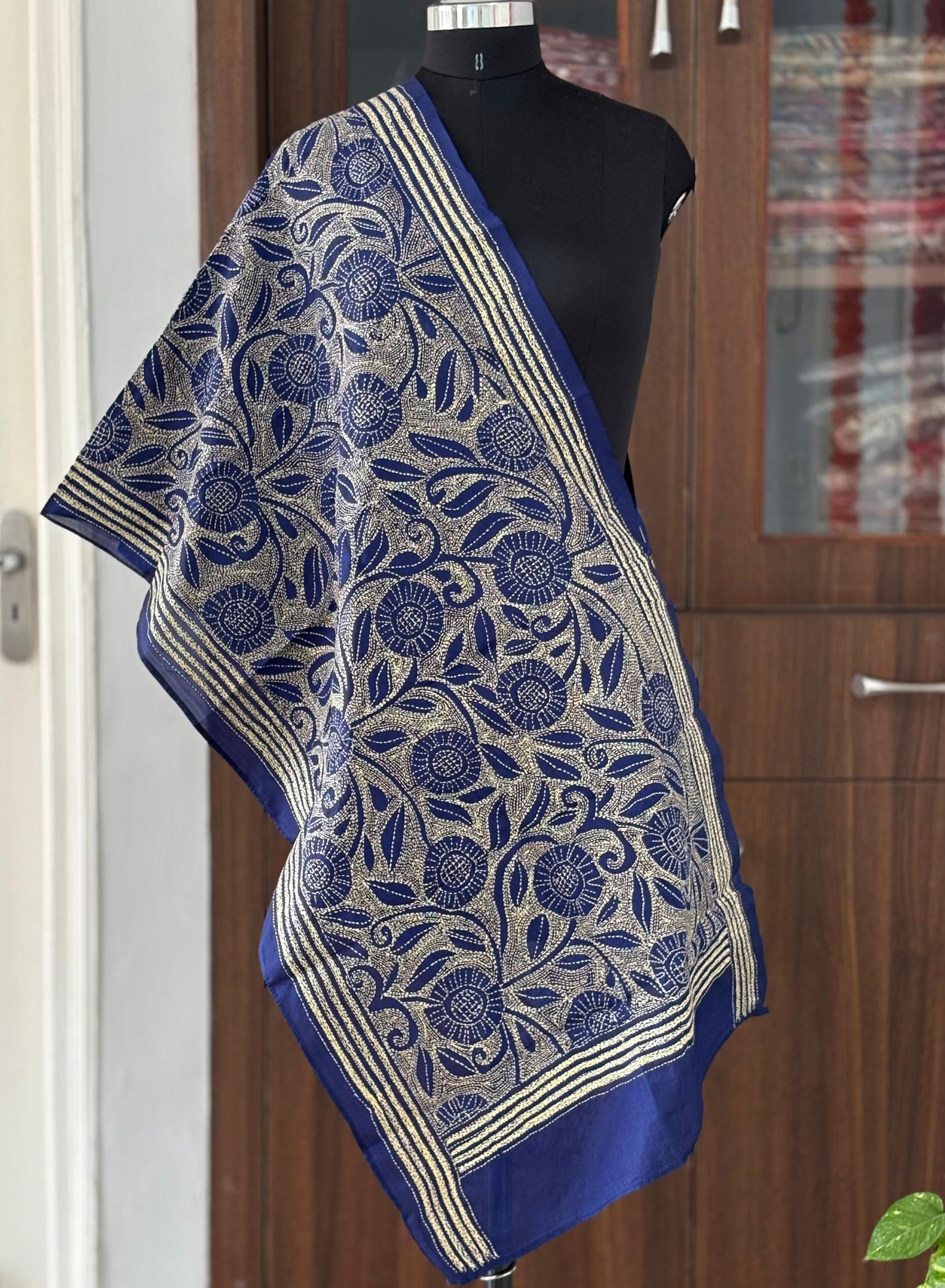 Kantha Art Silk Stole 22"