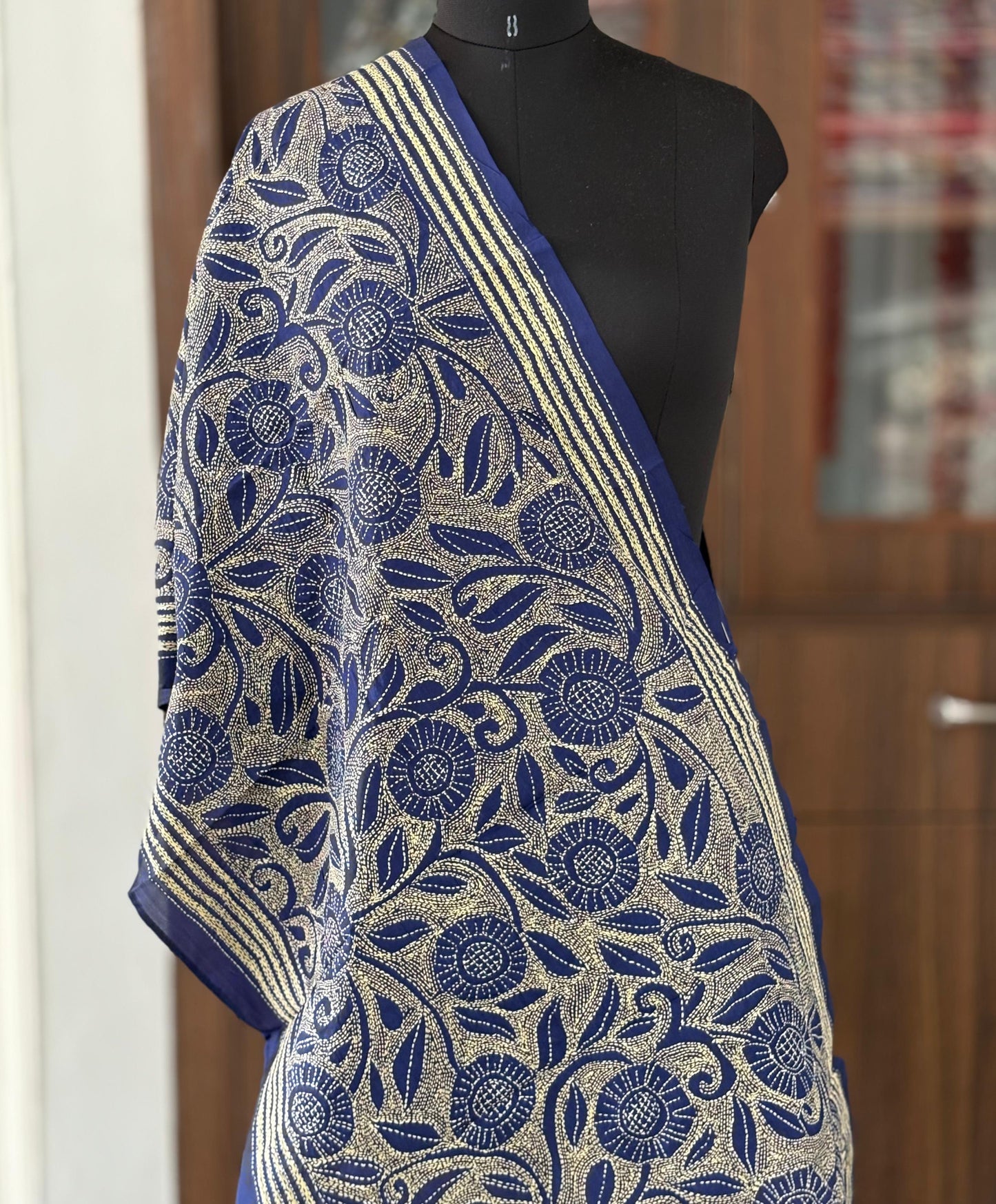 Kantha Art Silk Stole 22"