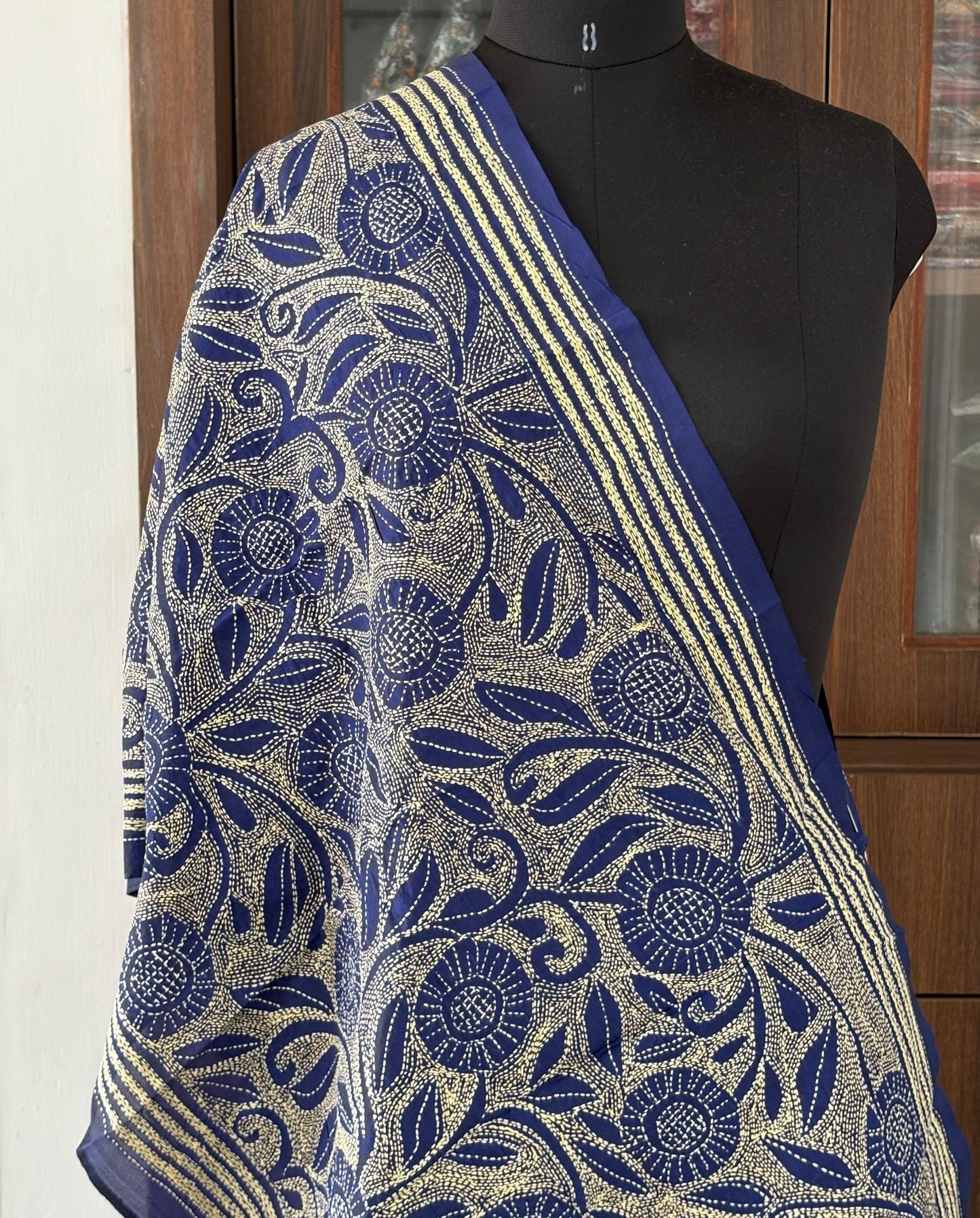 Kantha Art Silk Stole 22"