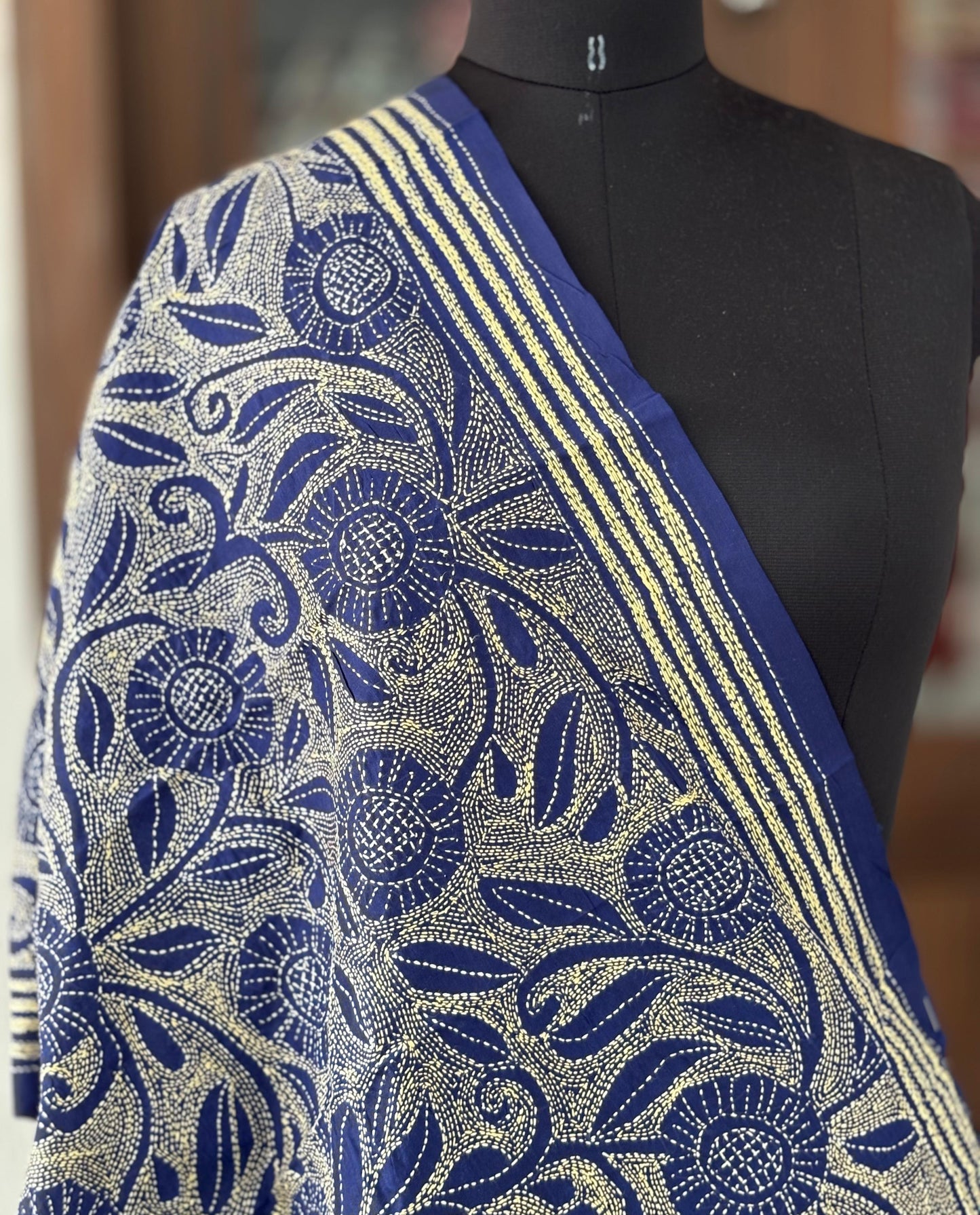 Kantha Art Silk Stole 22"