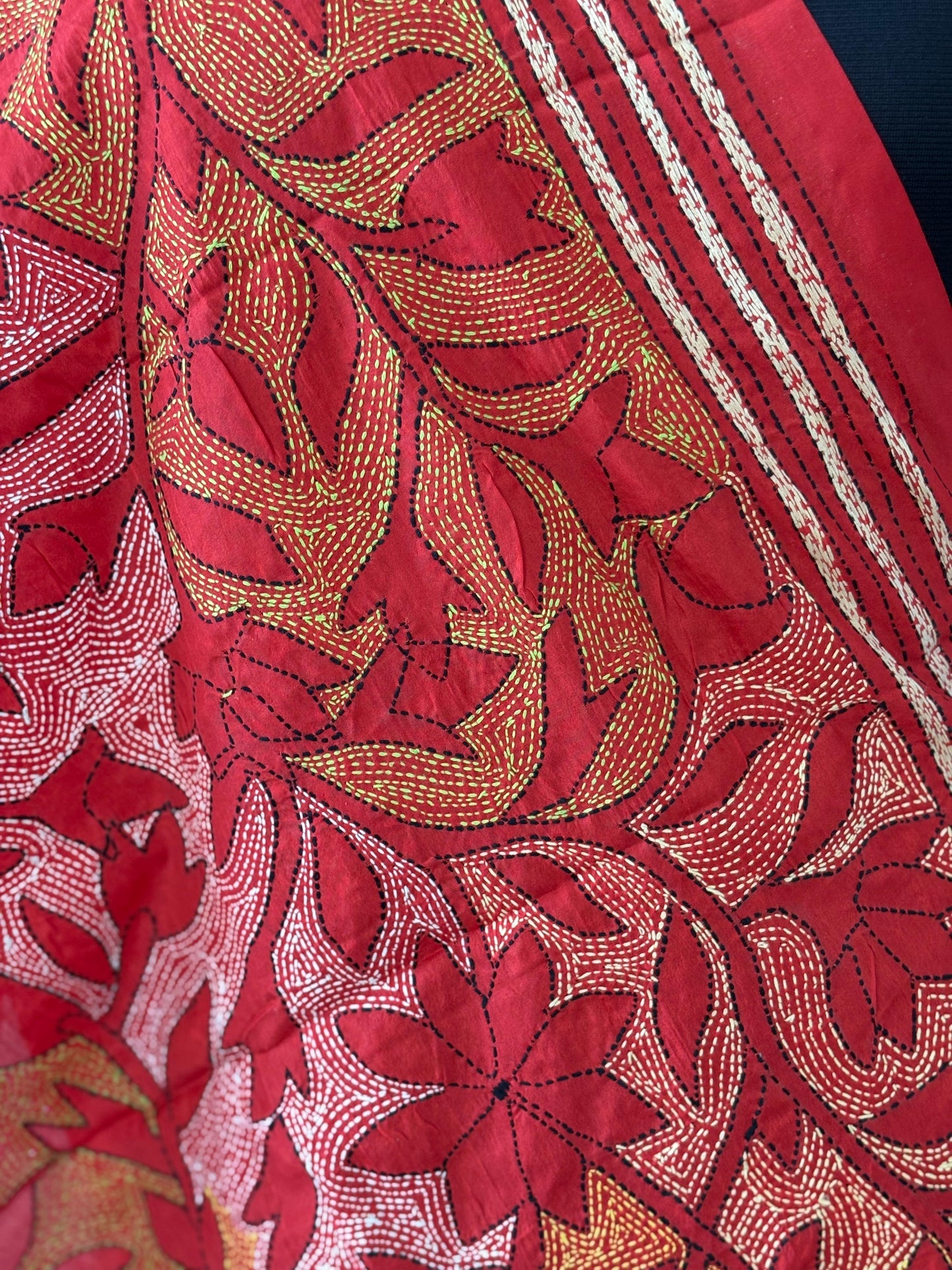 Kantha Art Silk Stole 22"