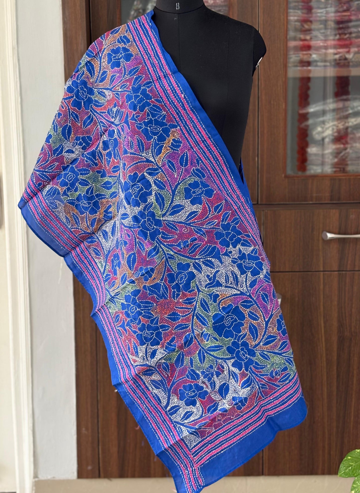 Kantha Art Silk Stole 22"