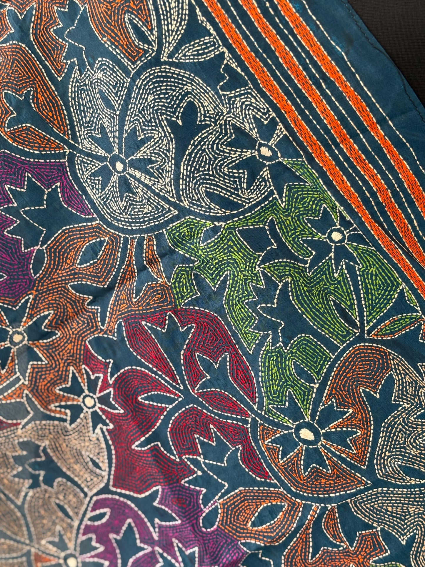 Kantha Art Silk Stole 22"