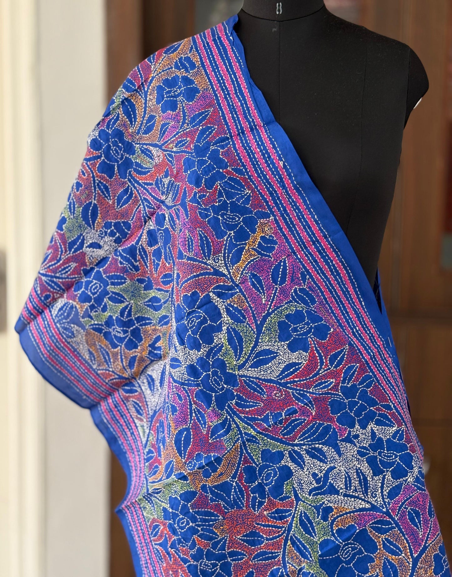 Kantha Art Silk Stole 22"