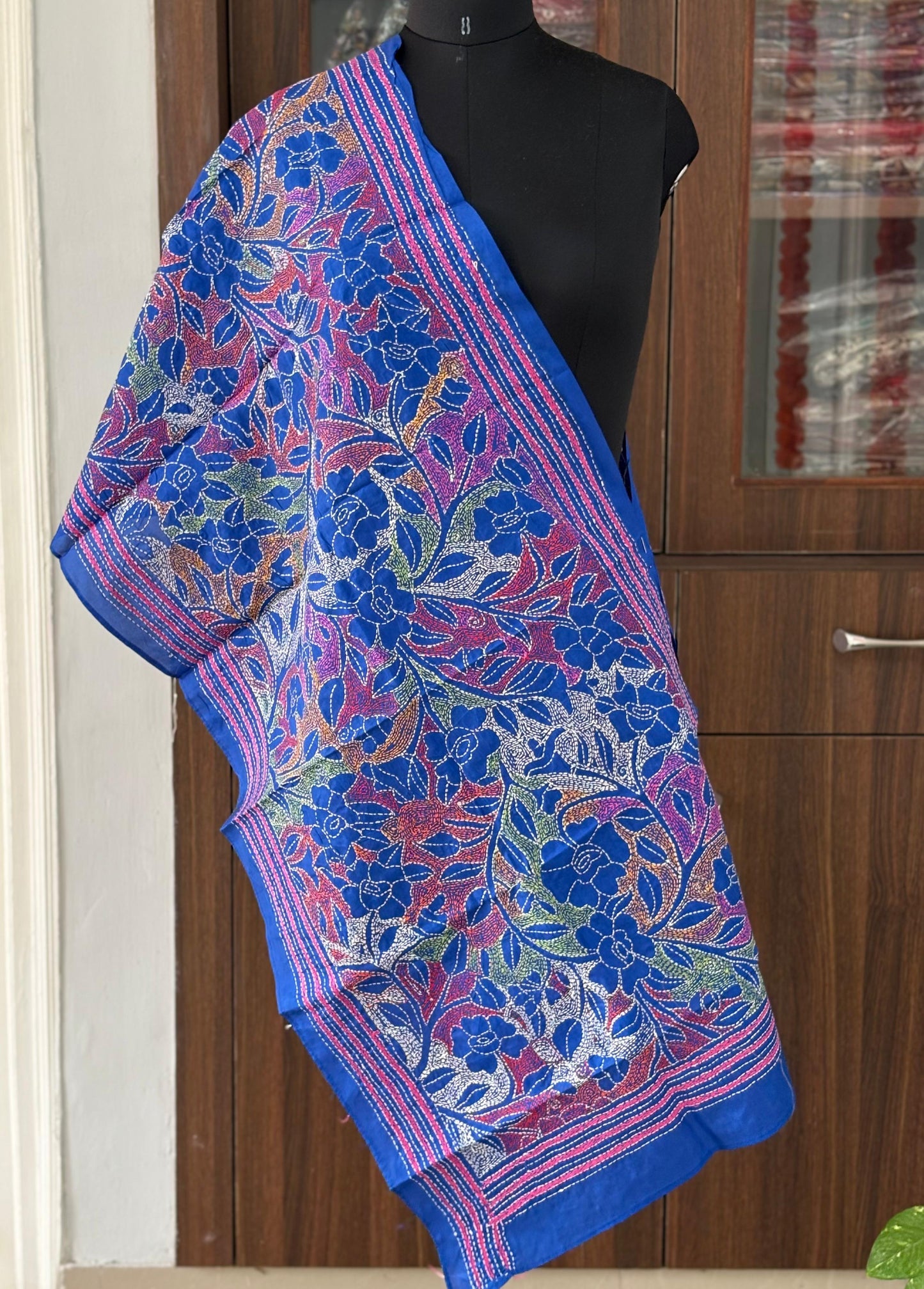 Kantha Art Silk Stole 22"