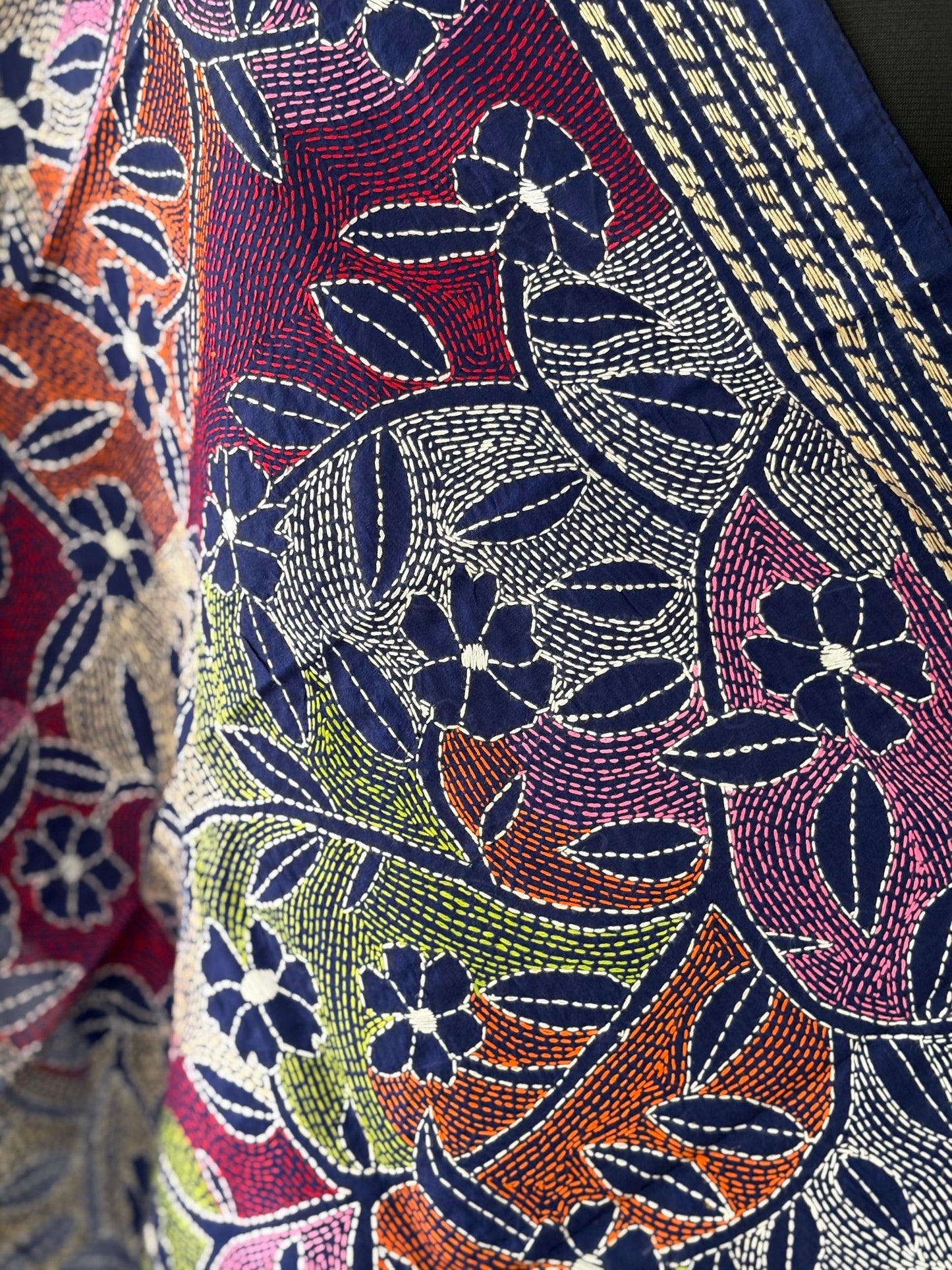 Kantha Art Silk Stole 22"