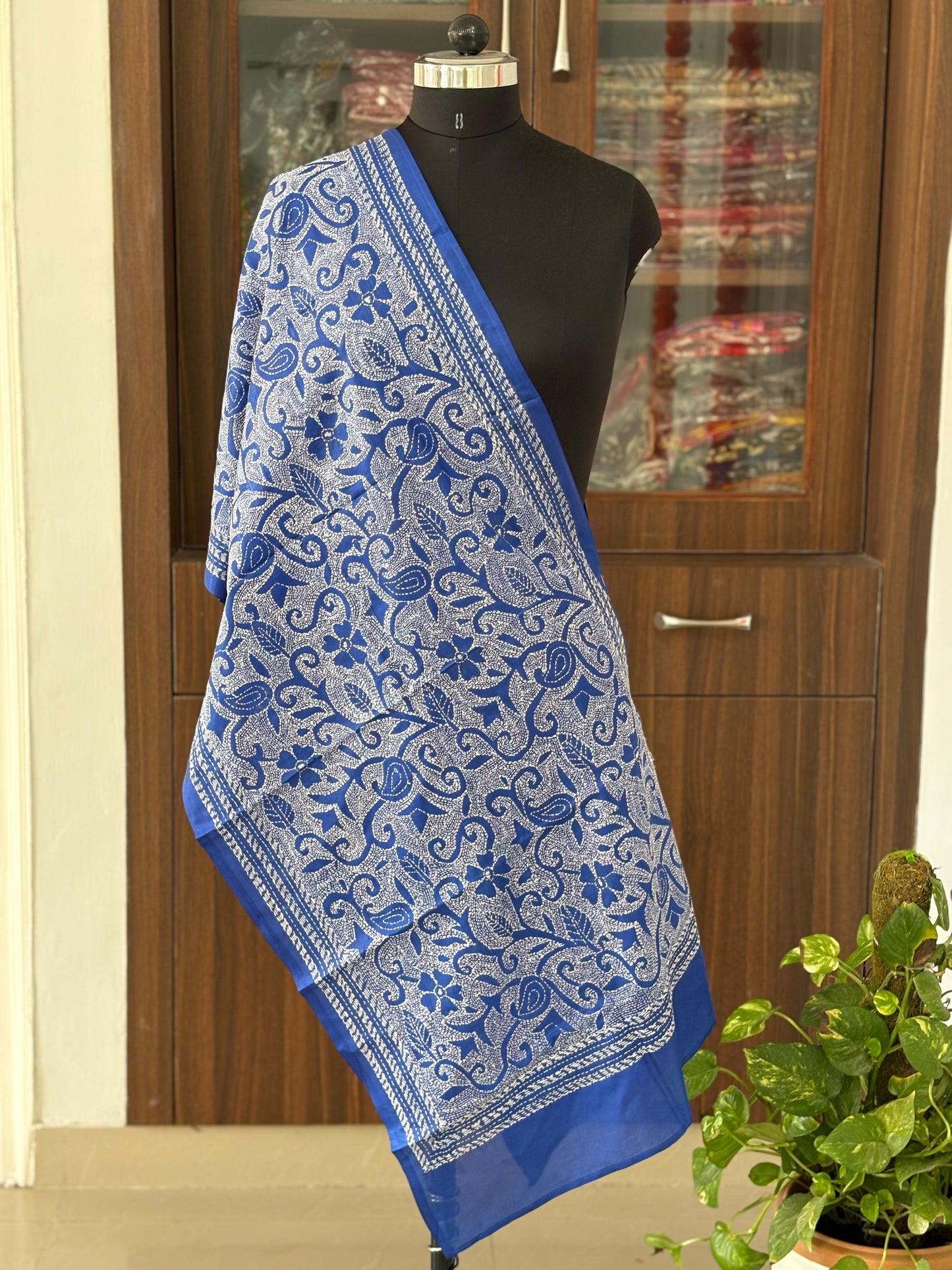 Kantha Art Silk Stole 22"