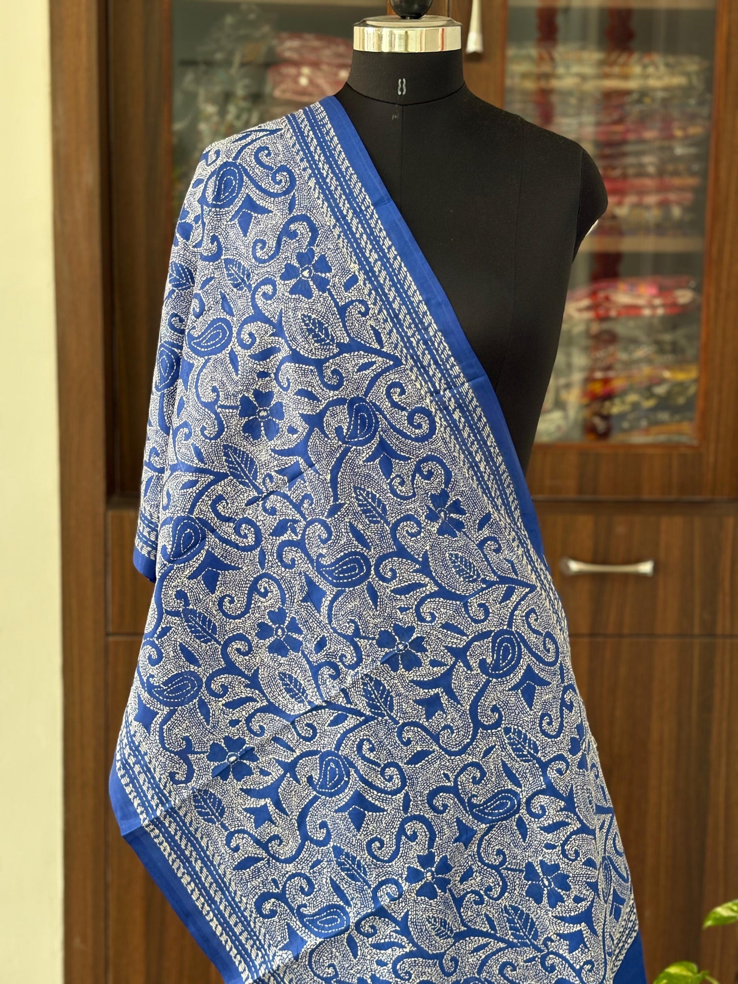 Kantha Art Silk Stole 22"